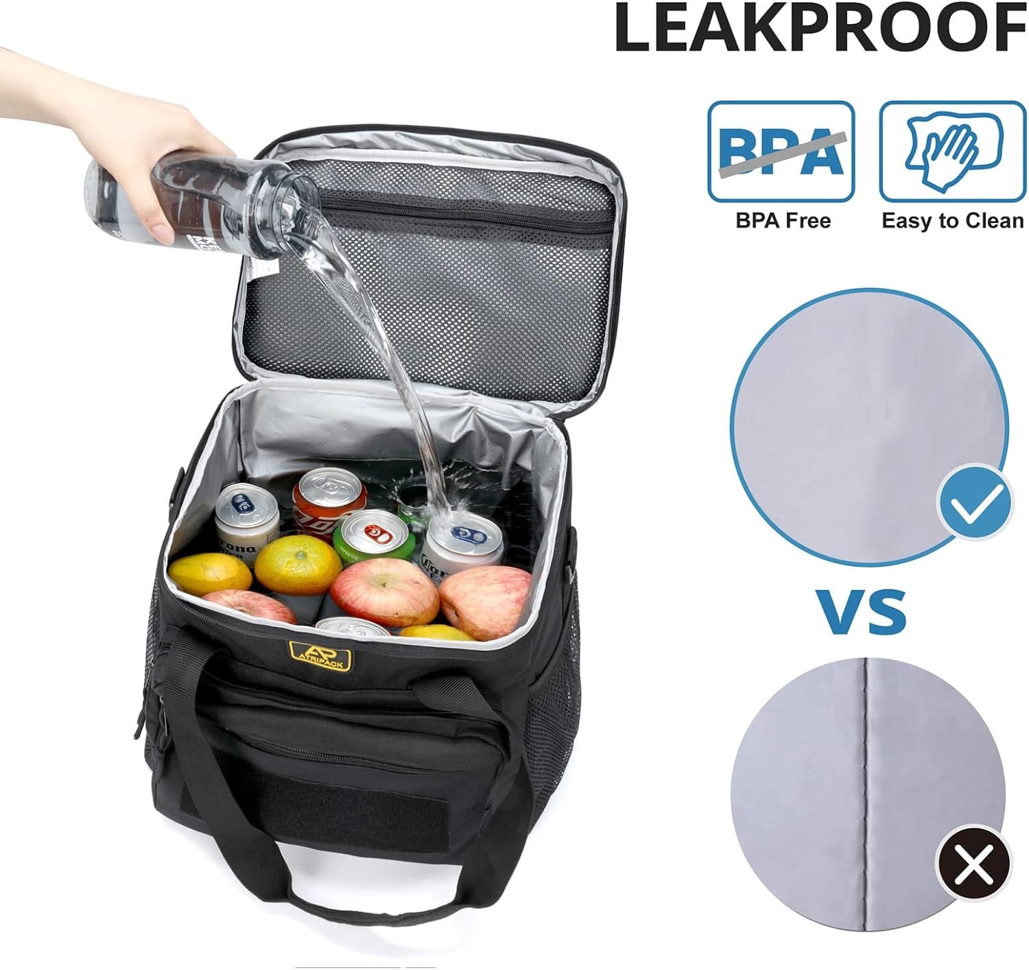 ATRIPACK Lunch Box for Men, Tactical Lunch Bag MOLLE Webbing Leakproof Insulated Large Lunch Cooler Women Adult Meal with Adjustable Shoulder Strap Durable Lunch Pail (Brown) ATRIPACK Lunch Box for Men, Tactical Lunch Bag MOLLE Webbing Leakproof Insulated Large Lunch Cooler Women Adult Meal with Adjustable Shoulder Strap Durable Lunch Pail (Brown)