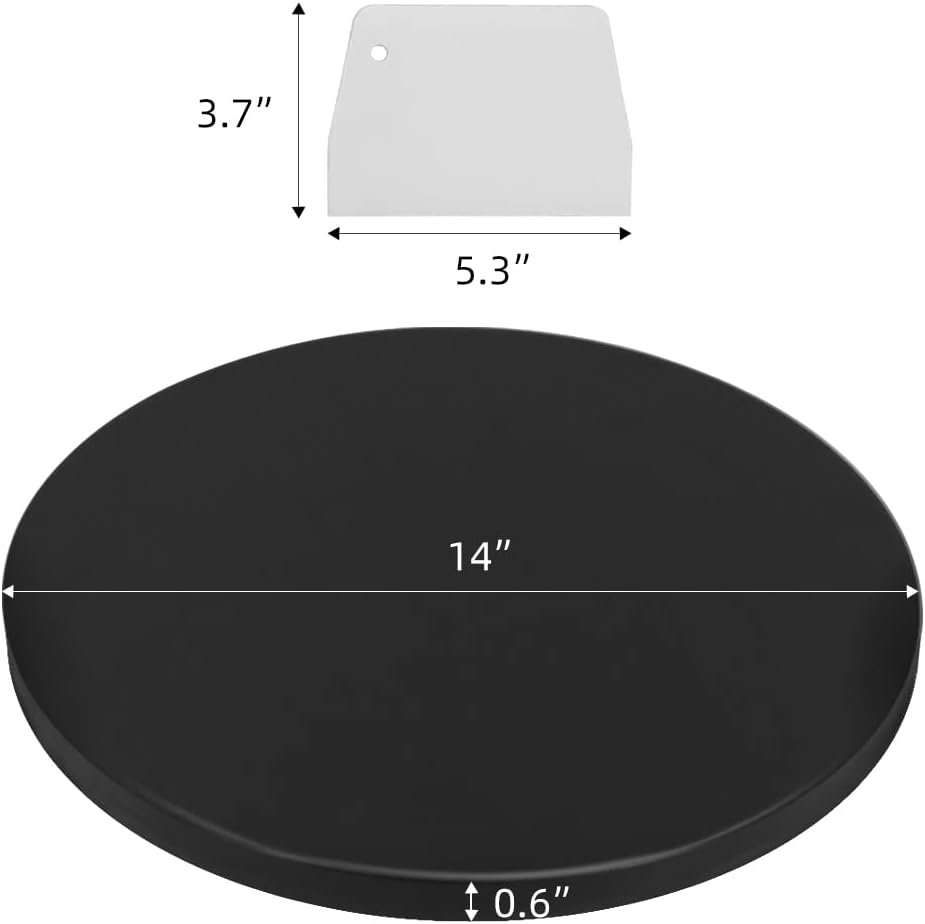 Augosta Pizza Stone for Oven and Grill, Free Wooden Pizza Peel paddle, Durable and Safe Baking Stone for grill, Thermal Shock Resistant cooking stone, 15 x 12 Inch