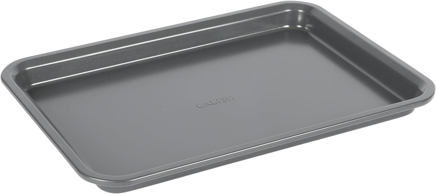 Babish 2 Piece Heavy Gauge Professional Carbon Steel Baking Sheet - Half Sheet  Quarter Sheet