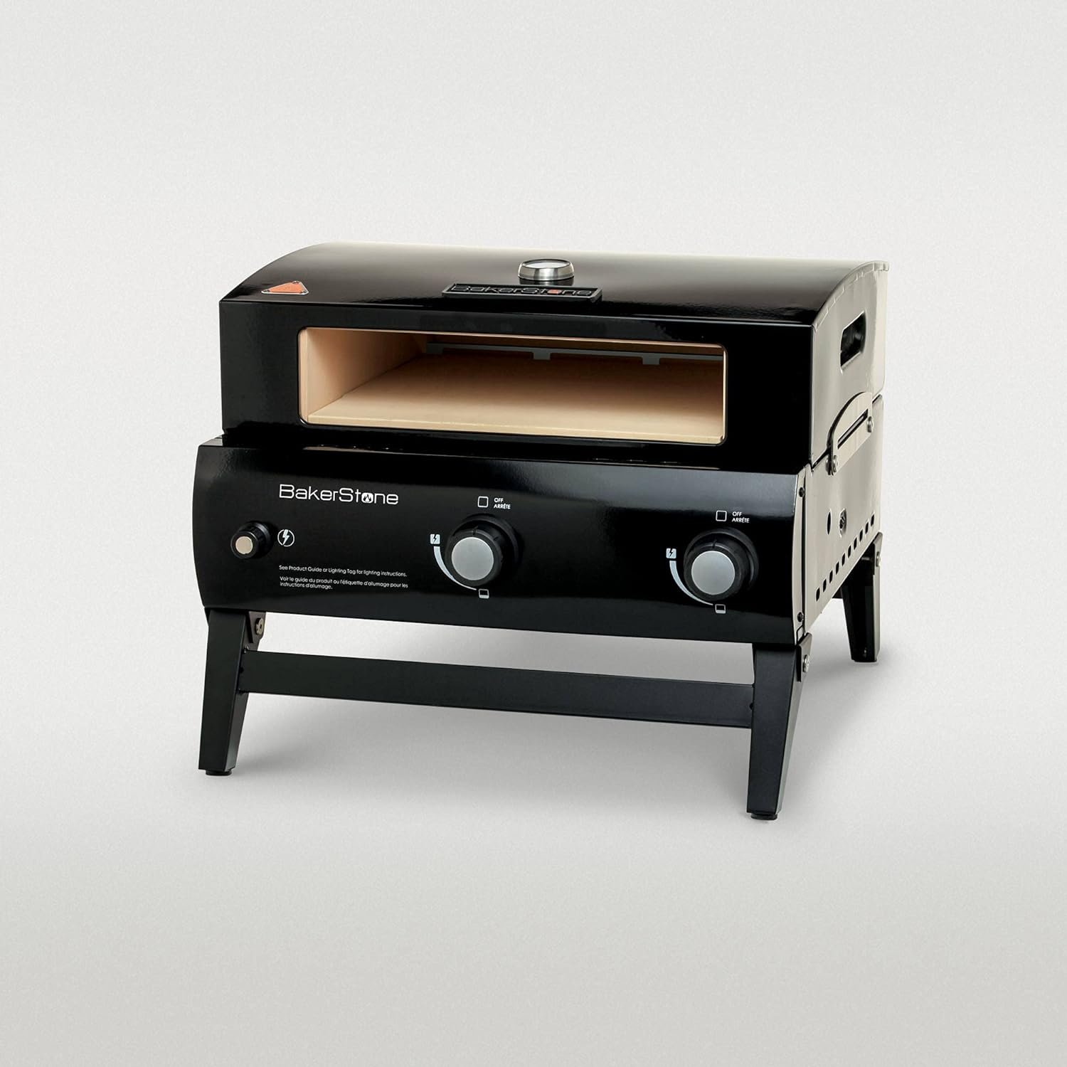 BakerStone Pizza Oven with Portable Gas Grill Outdoor Propane Pizza Ovens Camping Grill Kit with Wood Pizza Peel/Paddle, Pizza Turner BakerStone Pizza Oven with Portable Gas Grill Outdoor Propane Pizza Ovens Camping Grill Kit with Wood Pizza Peel/Paddle, Pizza Turner