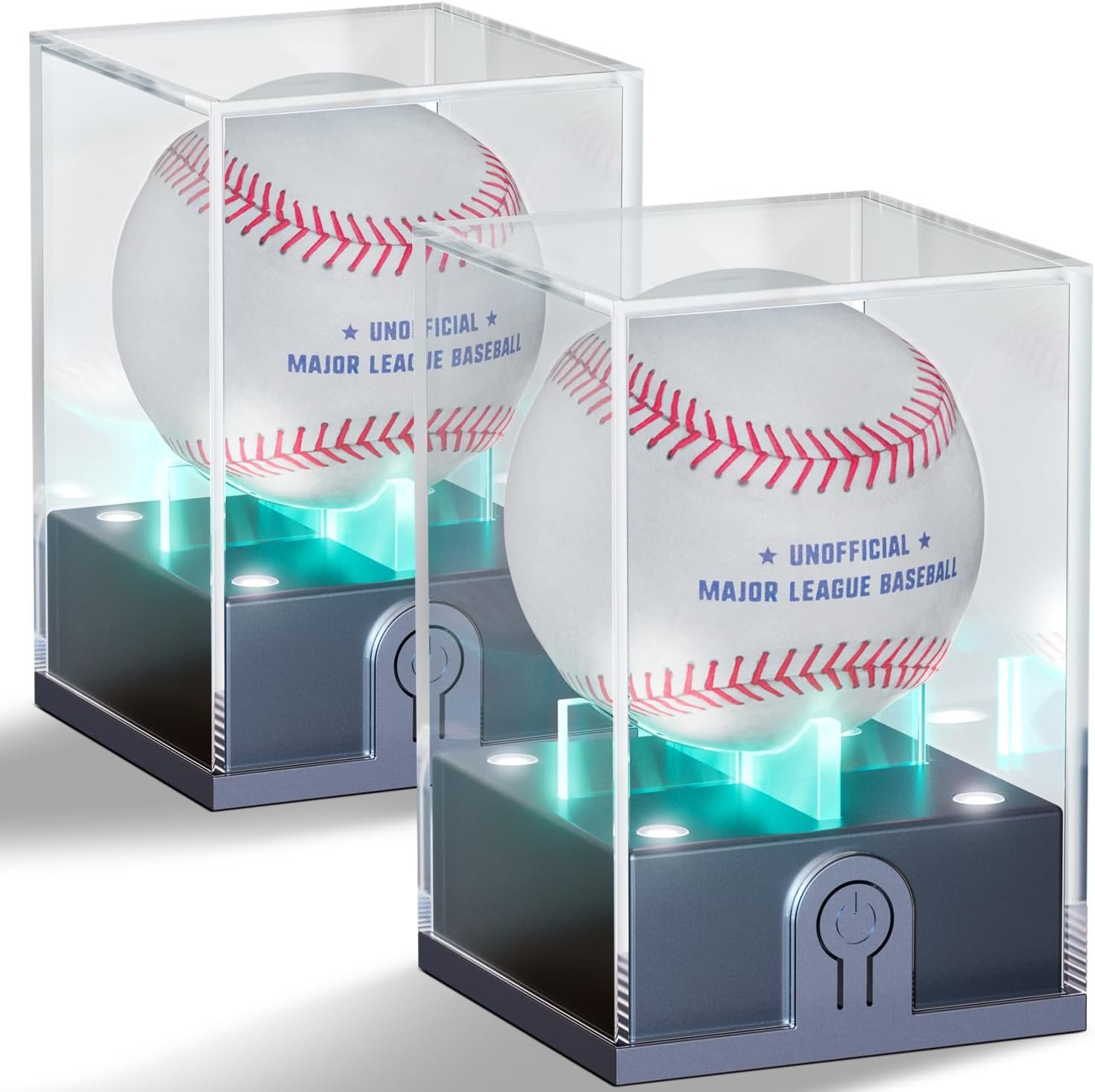 Baseball Display Case with Led Light, Acrylic Baseball Case for Display, UV Protected Baseball Holder, Light Up Baseball Clear Display Case for Memorabilia Baseball(1PCS) Baseball Display Case with Led Light, Acrylic Baseball Case for Display, UV Protected Baseball Holder, Light Up Baseball Clear Display Case for Memorabilia Baseball(1PCS)