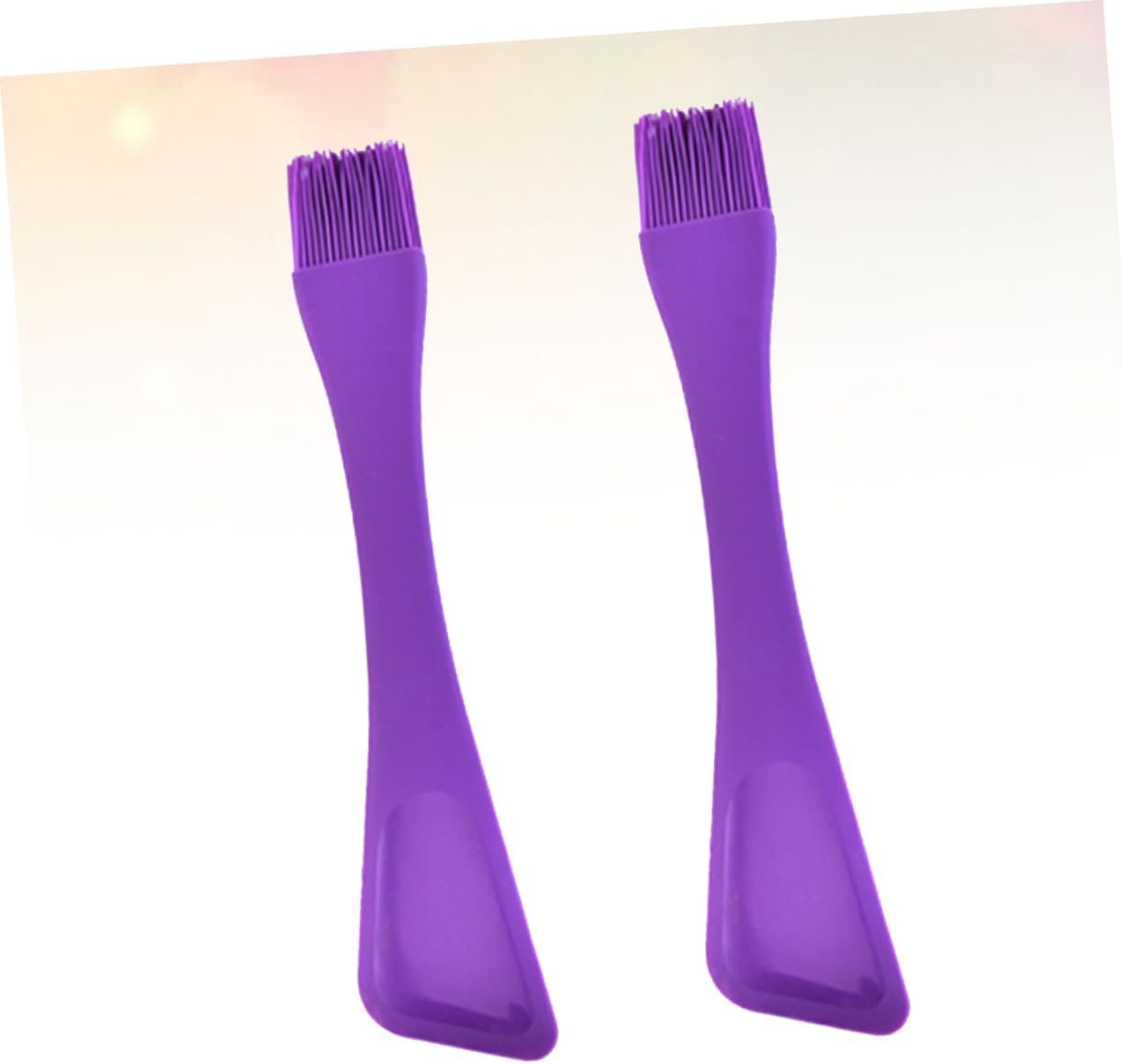 BBQ Basting Brush Baking Cake Brush 2pcs Kitchen Gadget Baking Spatula Non Stick Turkey Baster Nonstick Butter Silicone Spatula Purple Barbecue Brush Silicone Basting Brush