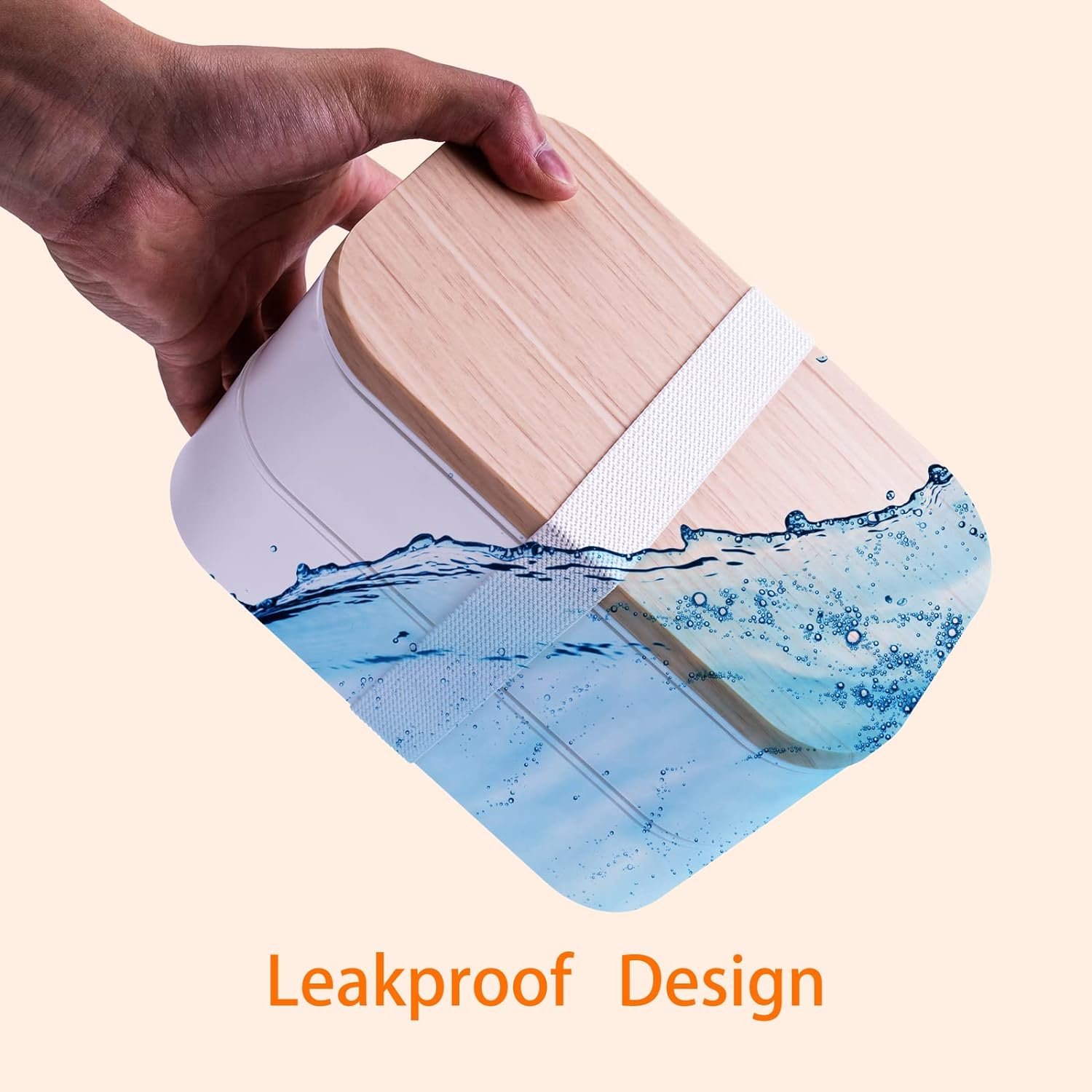 Bento Box Adult Lunch Box with Leakproof 54OZ Black