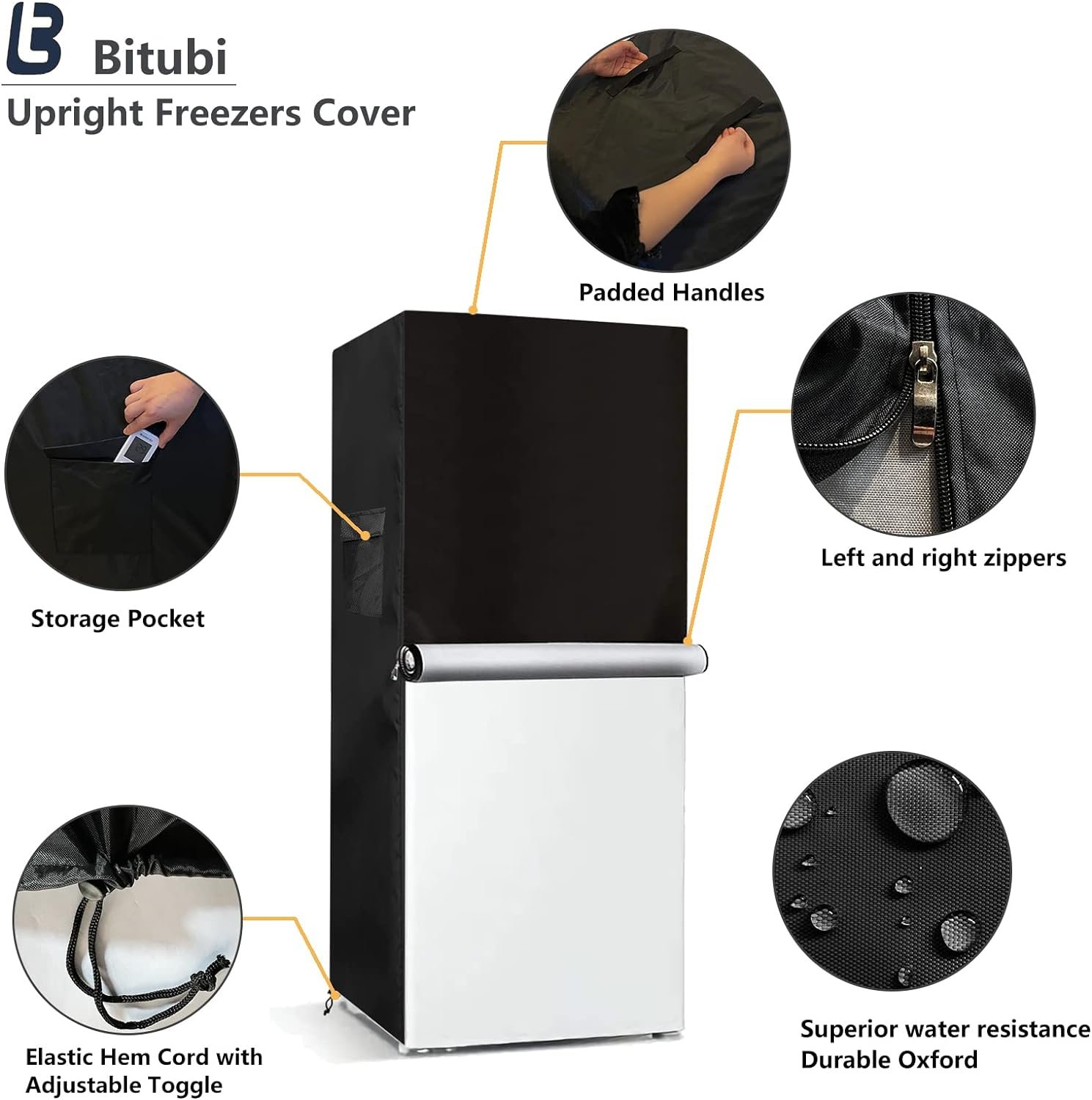 Beverage Refrigerator Cooler Cover,Outdoor Fridge Cover – Waterproof, Dustproof, Sun-Proof, 20 W x 20 D x 33 H. Suitable for most 3.2 Cu.ft Beer or Wine Mini Fridge (Black) Beverage Refrigerator Cooler Cover,Outdoor Fridge Cover – Waterproof, Dustproof, Sun-Proof, 20 W x 20 D x 33 H. Suitable for most 3.2 Cu.ft Beer or Wine Mini Fridge (Black)