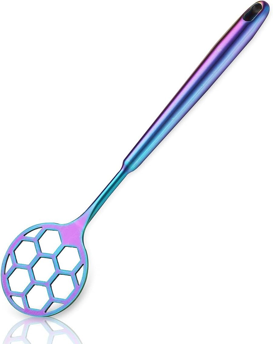 Black Dough Whisk, Sturdy Football Shape Full Stainless Steel Flat Whisks For Cooking And Baking With Black Titanium Plating, No Horking Hold in The Handle For Easy To Clean, Dishwasher Safe