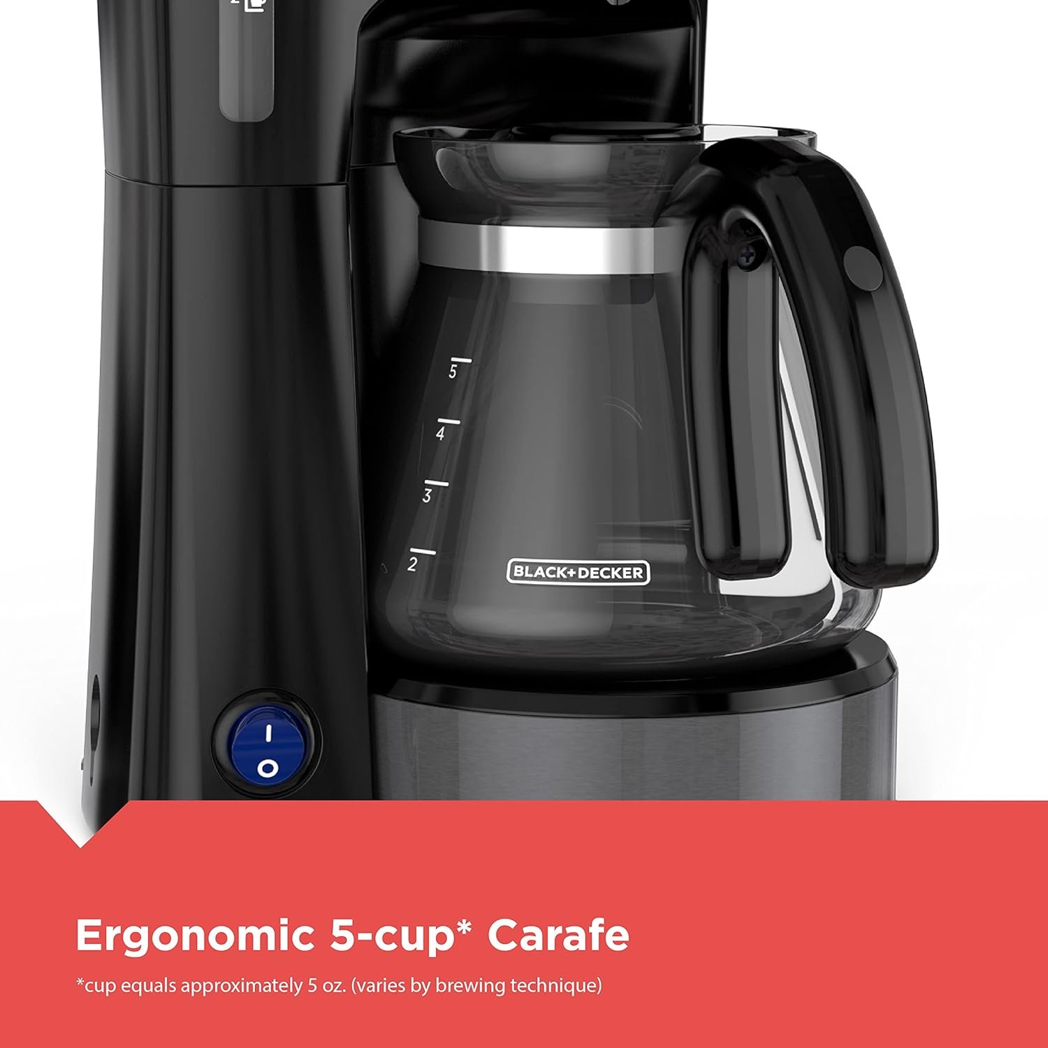 BLACK+DECKER CM0755S 4-in-1 5-Cup Coffee Station Coffeemaker, Black BLACK+DECKER CM0755S 4-in-1 5-Cup Coffee Station Coffeemaker, Black