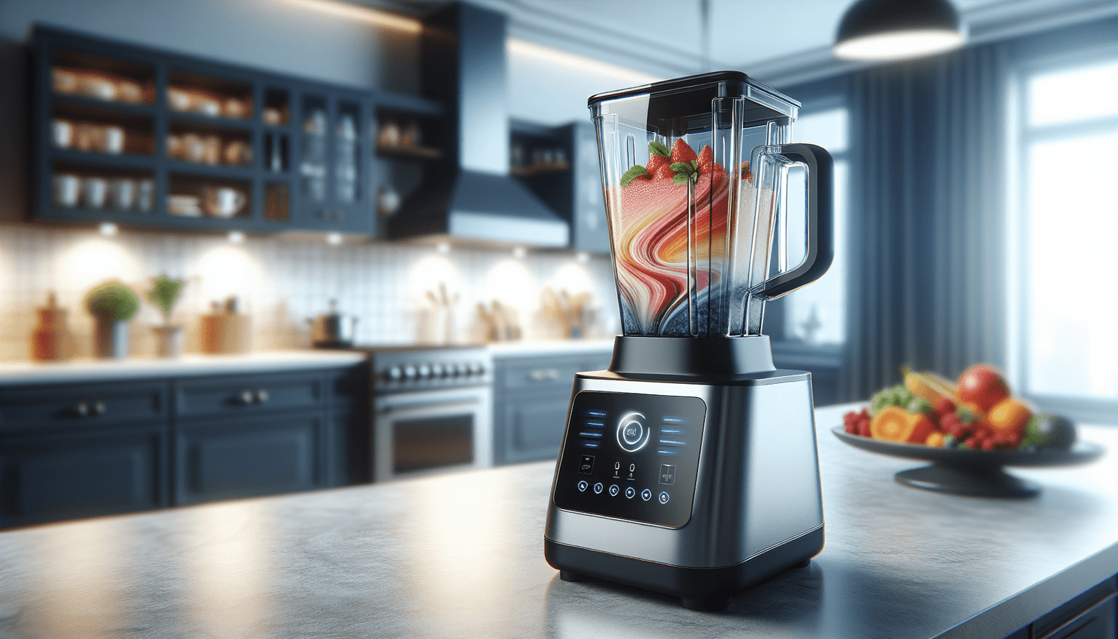 BLACK+DECKER PowerCrush Digital Blender with Quiet Technology, Stainless Steel, BL1300DG-T, Gray  Silver, Countertop Blenders