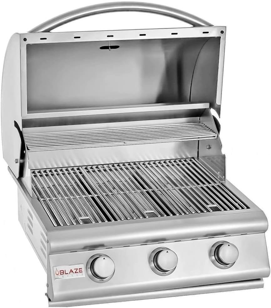 Blaze Prelude LBM 25-Inch 3-Burner Built-in Propane Gas Grill - BLZ-3LBM-LP Blaze Prelude LBM 25-Inch 3-Burner Built-in Propane Gas Grill - BLZ-3LBM-LP