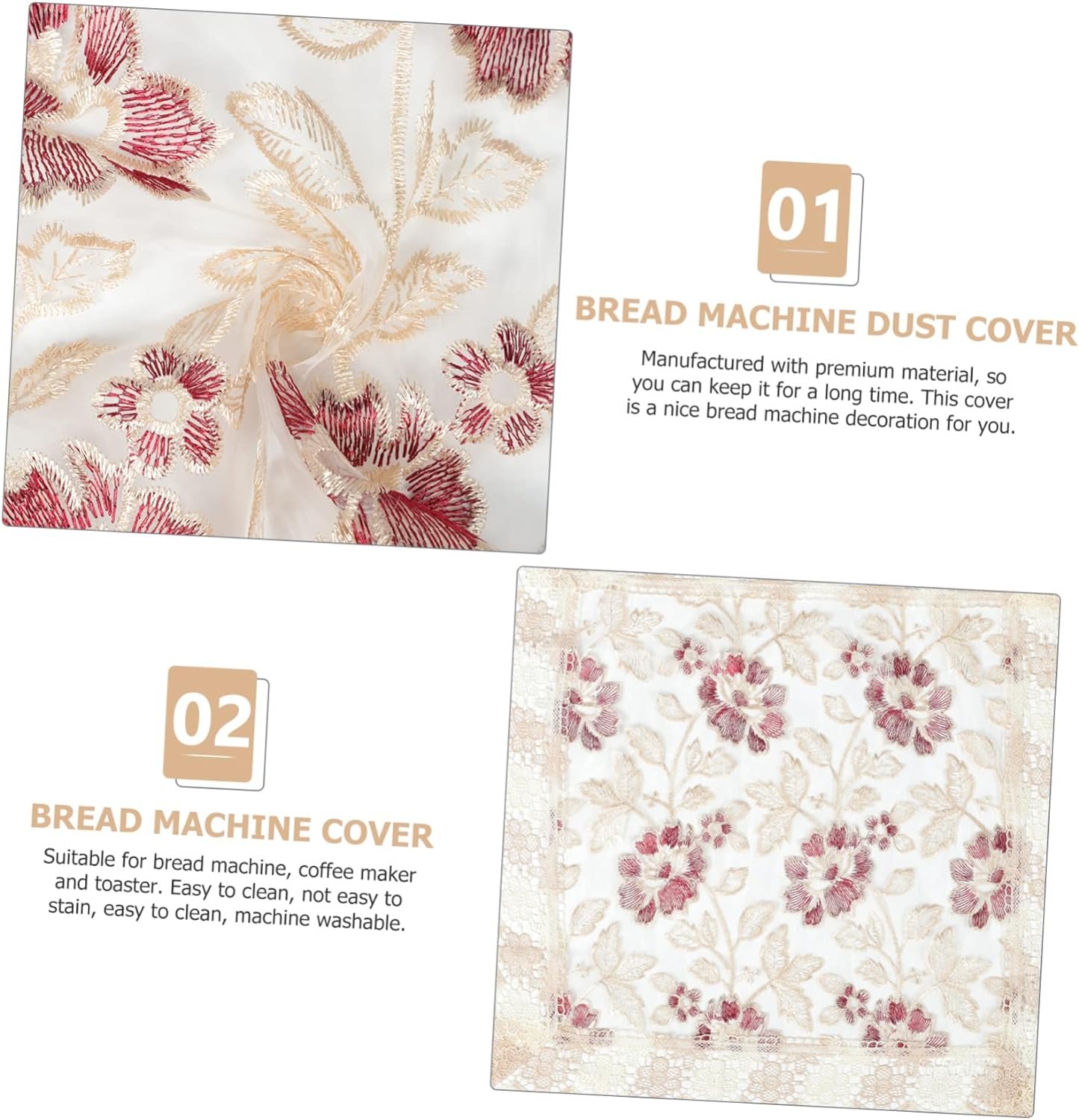 Bread Machine Protective Case Couch Protectors Mini Air Fryer Microwave Air Fryer Bread Machine Covers Home Supply Mini Decor Kitchen Bakeware Covers Sofa Monbu Cloth