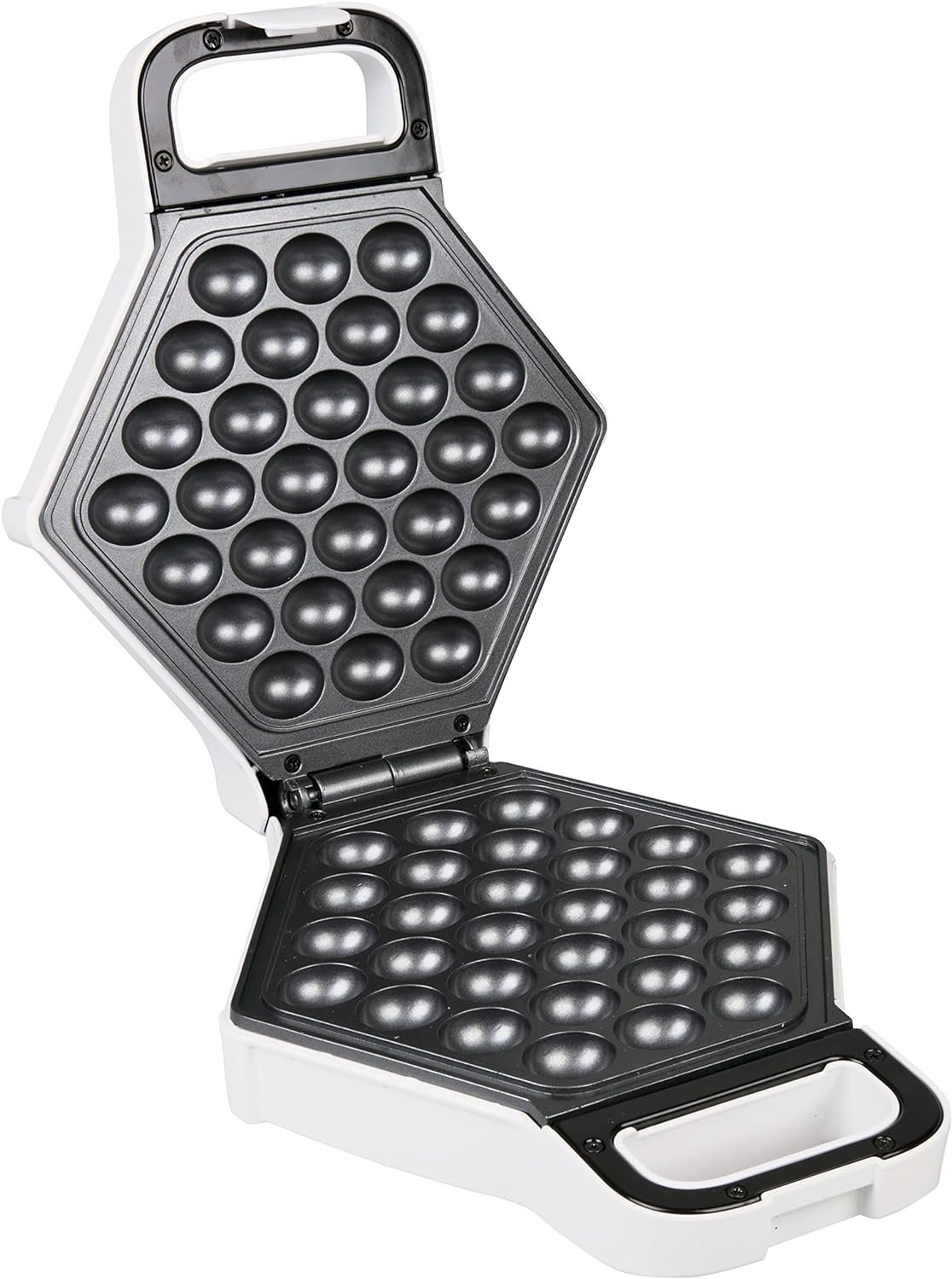 Bubble Waffle Maker - Electric Non stick Hong Kong Egg Waffler Iron Griddle w/Ready Indicator Light - Ready in under 5 Minutes- Free Recipe Guide Included, Make Delicious Waffle Ice Cream Cones, Gift