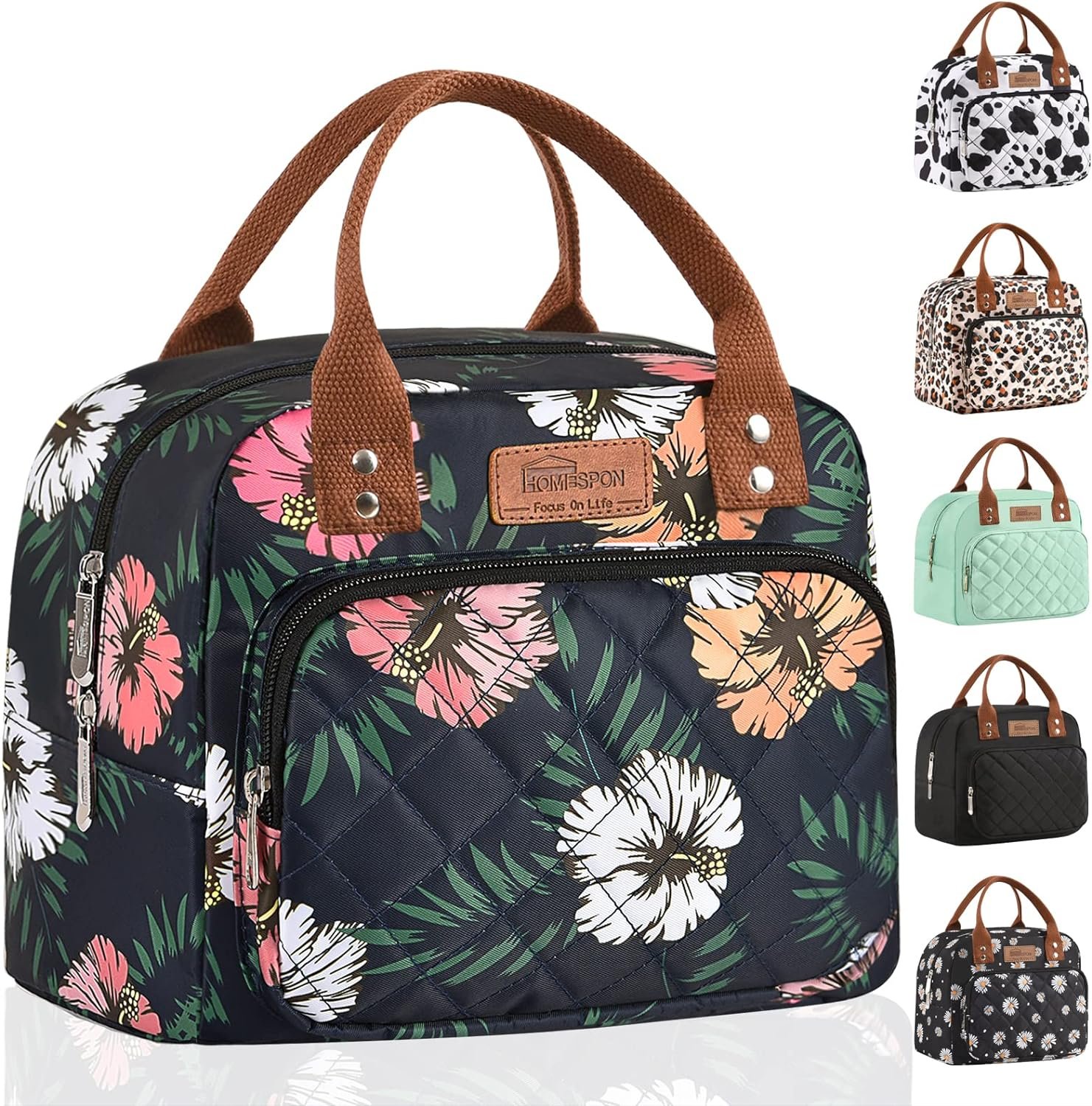 Buringer HOMESPON Lunch Bag for Woman Man Insulated Lunch Box Tote Bag for Work Picnic or Travel