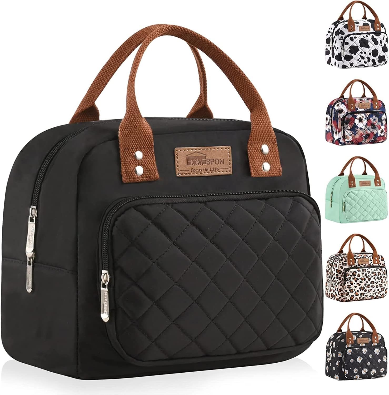 buringer-homespon-lunch-bag-for-woman-man-insulated-lunch-box-tote-bag-for-work-picnic-or-travel - Cooking Appliance World