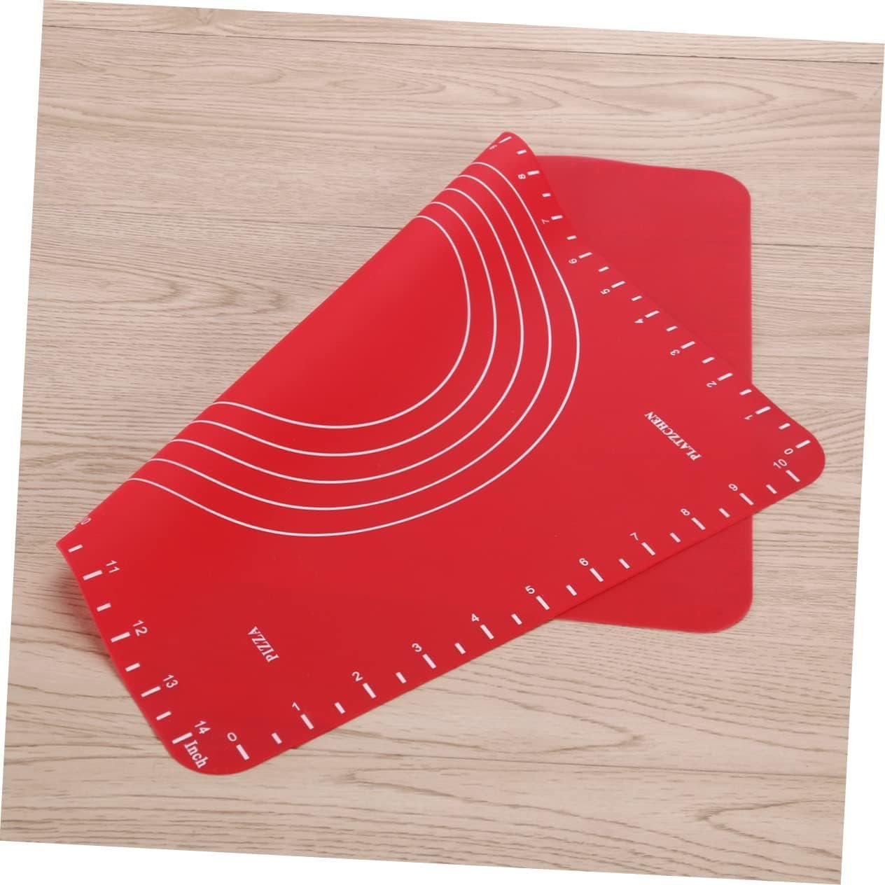 Cabilock 2pcs Silicone Placemat Kitchen Rolling Mat Silicone Rolling Mat Bread Kneading Mat Dough Kneading Mat
