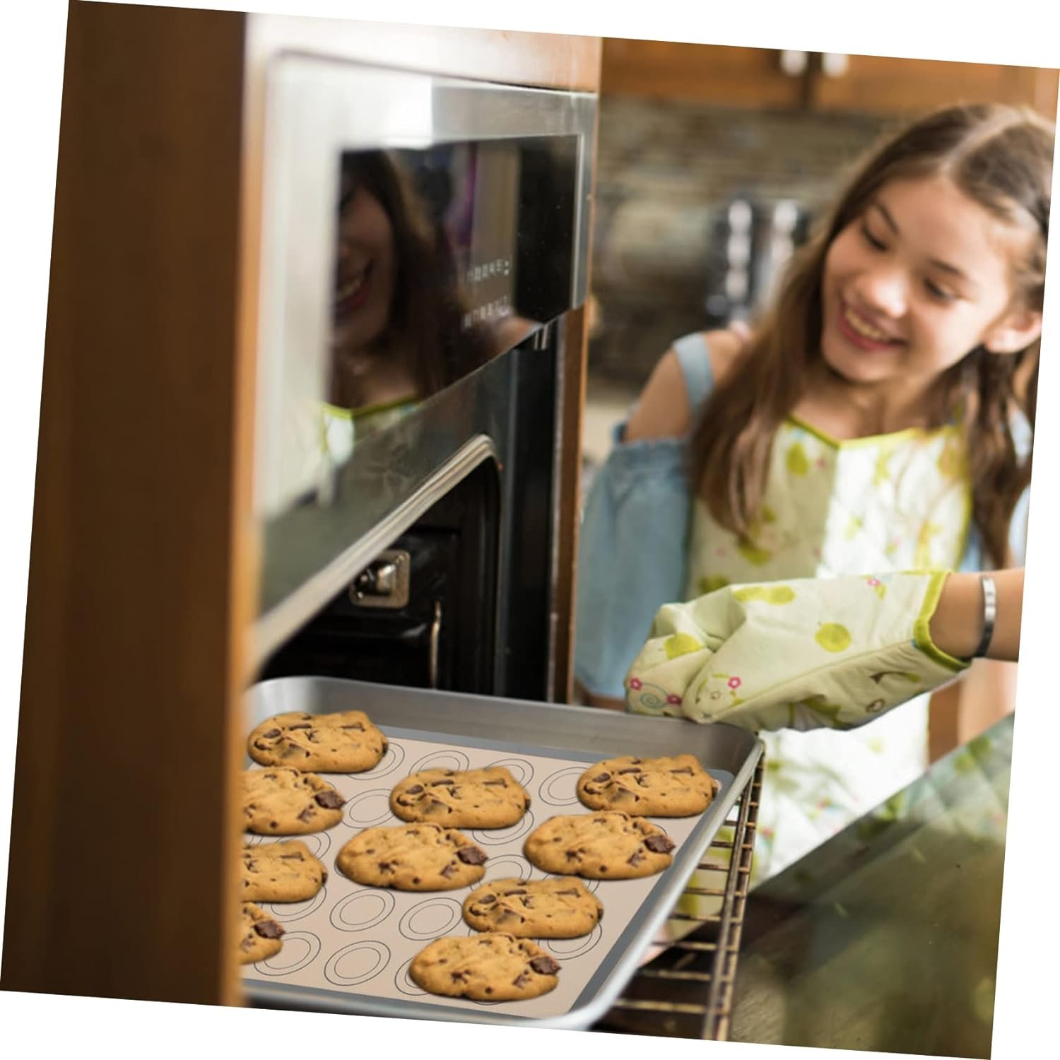 Cabilock Silicone Baking Mat Non-stick Baking Mats Food Safe Baking Mat Baking Tray Mat Reusable Baking Pad Baking Supplies Non Stick