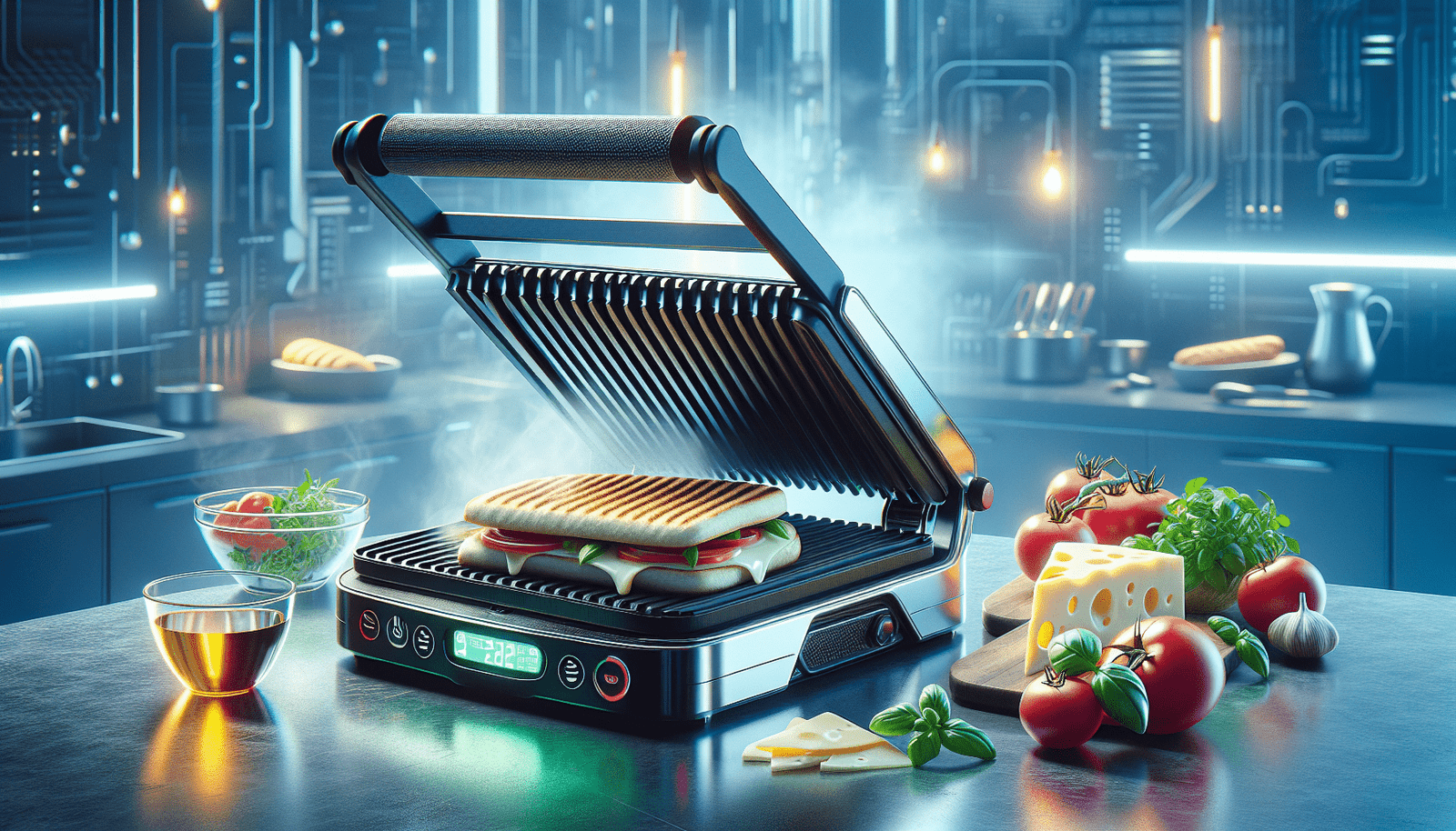 Chef Buddy Panini Press Gourmet Sandwich Maker for Healthy Cooking – Indoor Grill with Drip Tray by Classic Cuisine (Silver), other-size, black Chef Buddy Panini Press Gourmet Sandwich Maker for Healthy Cooking – Indoor Grill with Drip Tray by Classic Cuisine (Silver), other-size, black