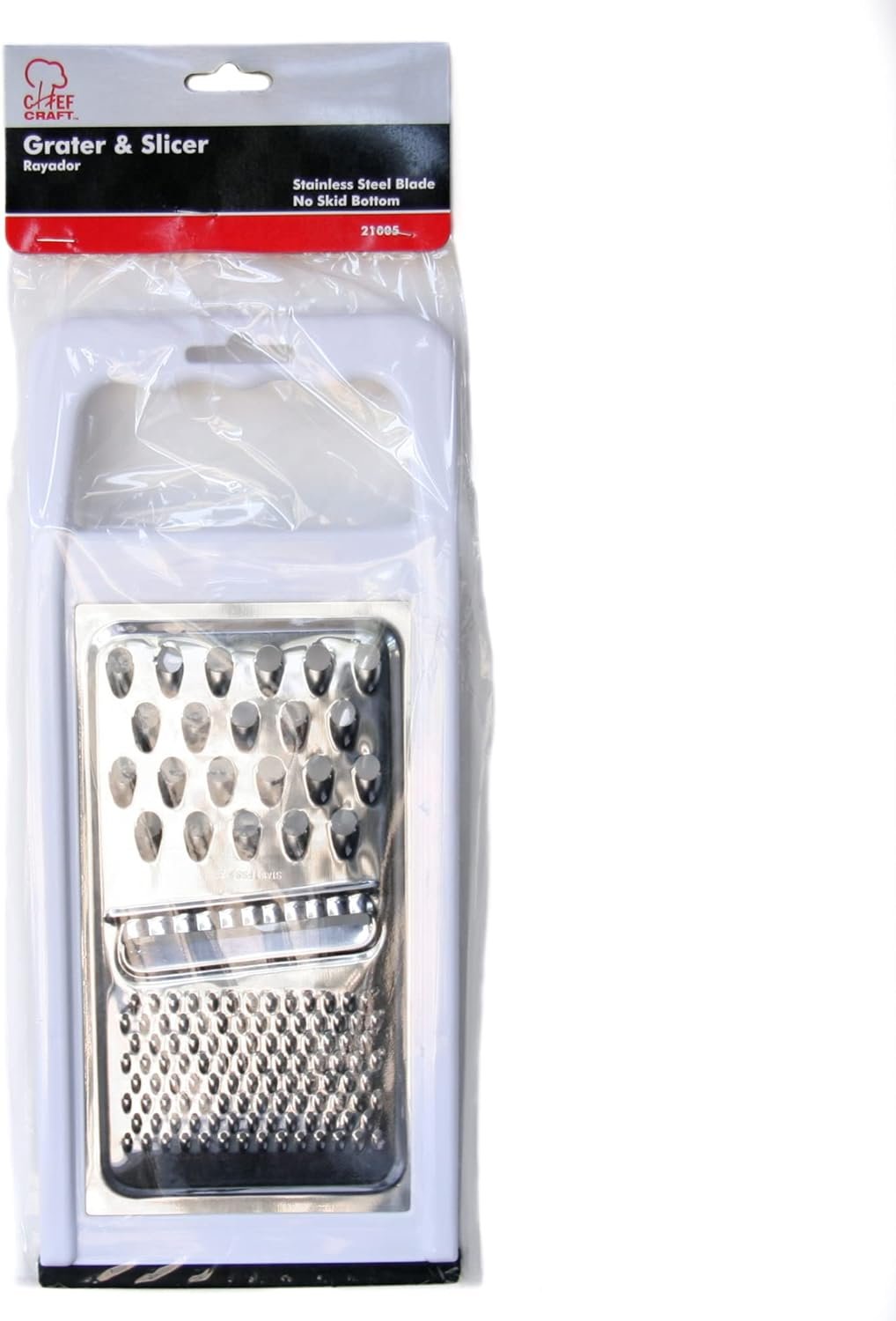 Chef Craft Select Stainless Steel Grater, 5 x 11 inch 1 piece, White