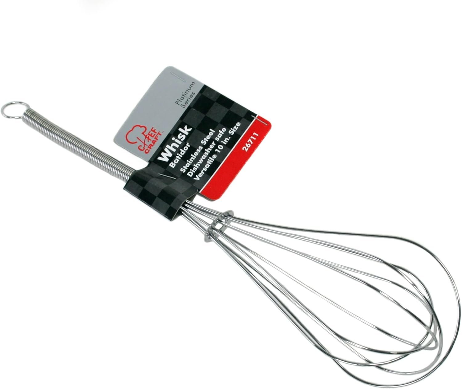 Chef Craft Select Sturdy Whisk, 8 inch, Stainless Steel