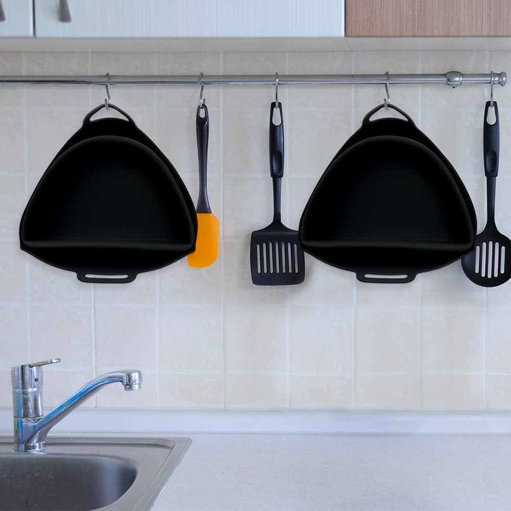 ChefAid Slow Cooker Divider Liners with Handle, 100% Silicone Reusable Slow Cooker Liners Compatible with 6-8 Quart Oval or Round Slow Cooker, Fits 7 Quart Crockpot Liners (Grey, 2 Pack)