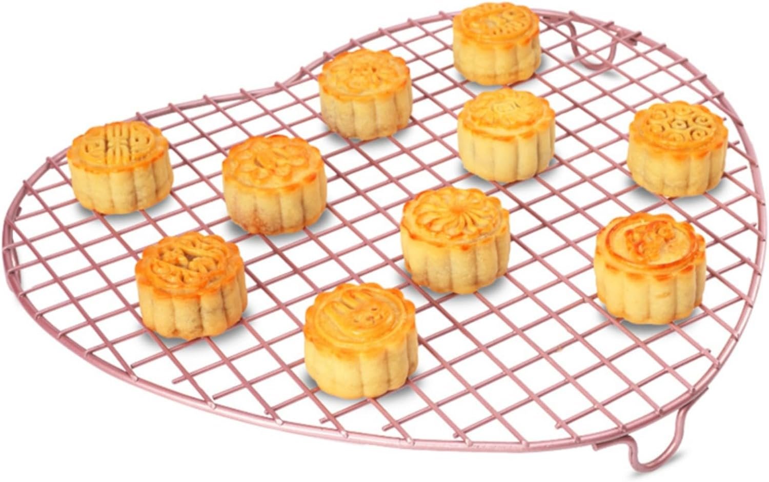 CHEFMADE Heart Shape Cooling Rack Baking Rack Nonstick for Cooking and Baking