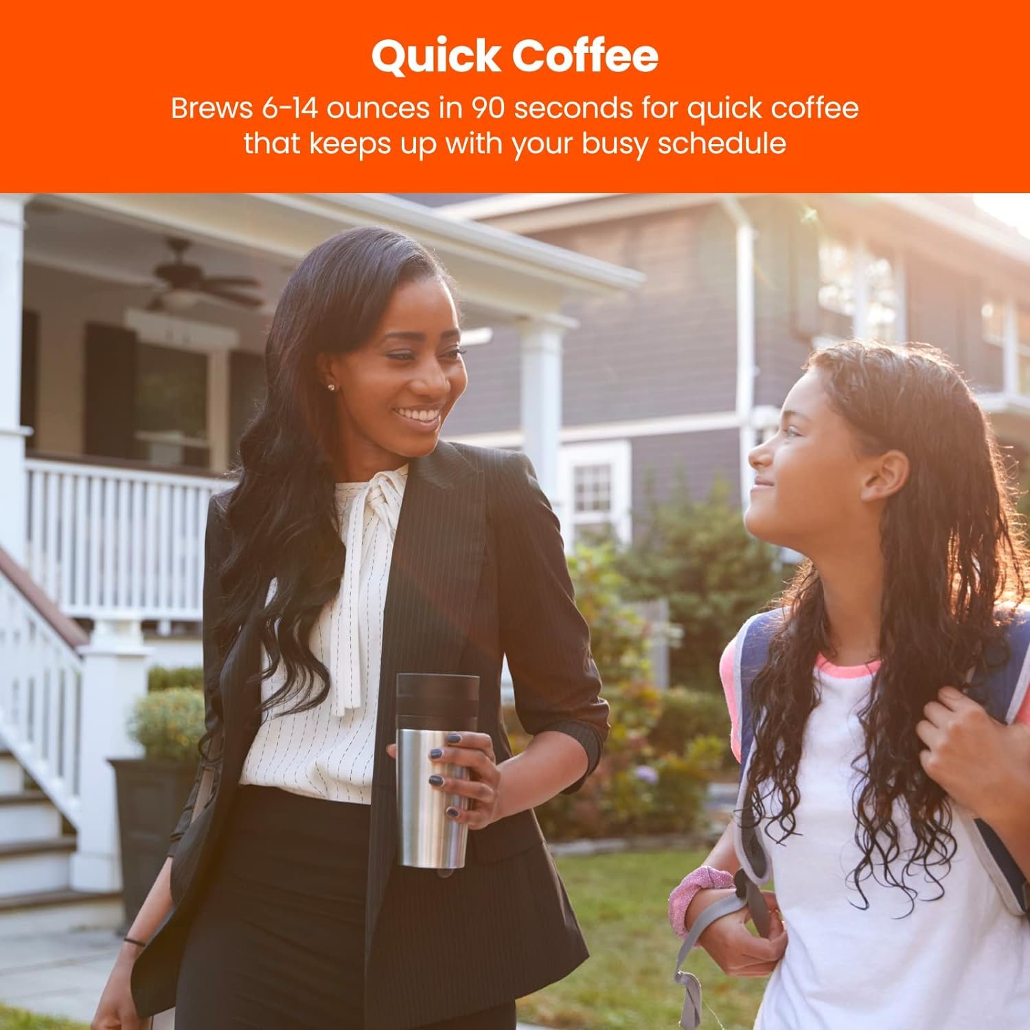 Chefman INSTACOFFEE MAX+ Pod  Coffee Ground Brewer with Lift  Water Reservoir-LR, 14 Ounces, Black