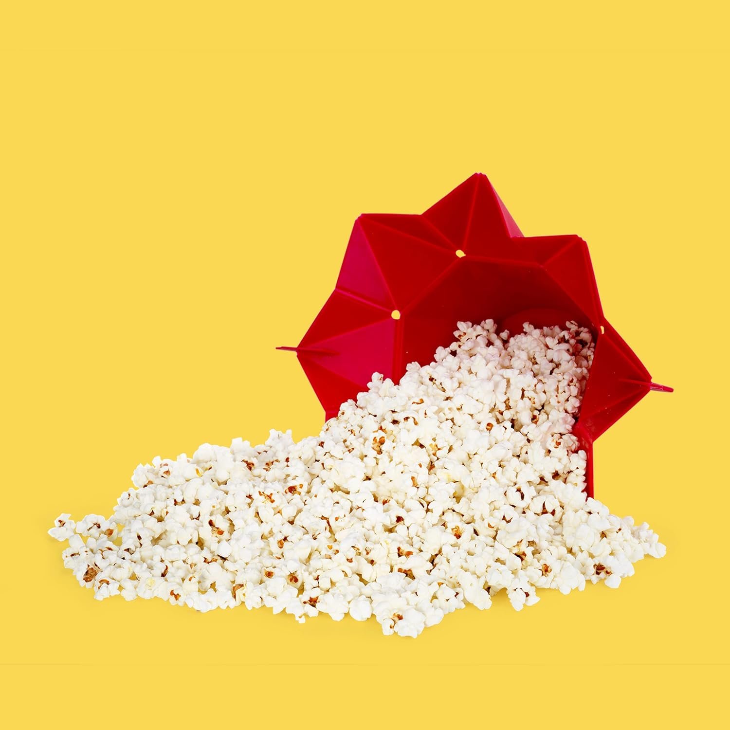 Chefn PopTop Microwave Popcorn Popper (Cherry)