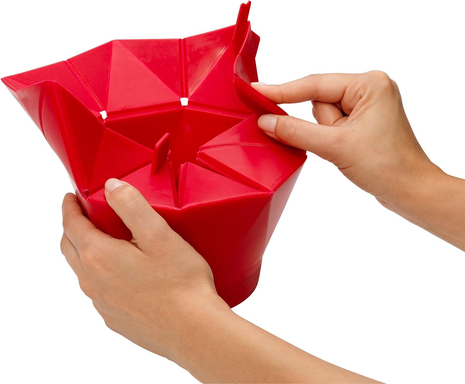 Chefn PopTop Microwave Popcorn Popper (Cherry)