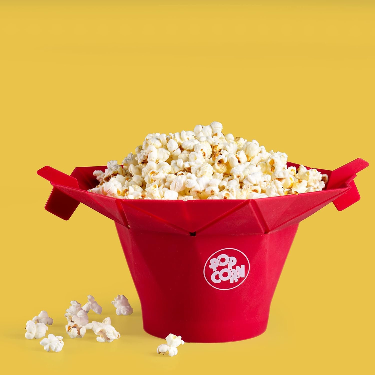 Chefn PopTop Microwave Popcorn Popper (Cherry)