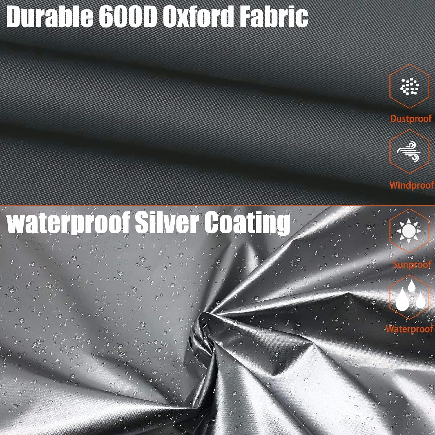 Chest Freezer Cover Waterproof,Deep Freezer Covers for Outside,Outdoor Chest Freezer Covers for Outside 7.0 Cubic Feet Freezer,Top with Zipper to Open(33L x 22.5W x 33.5H,Grey).