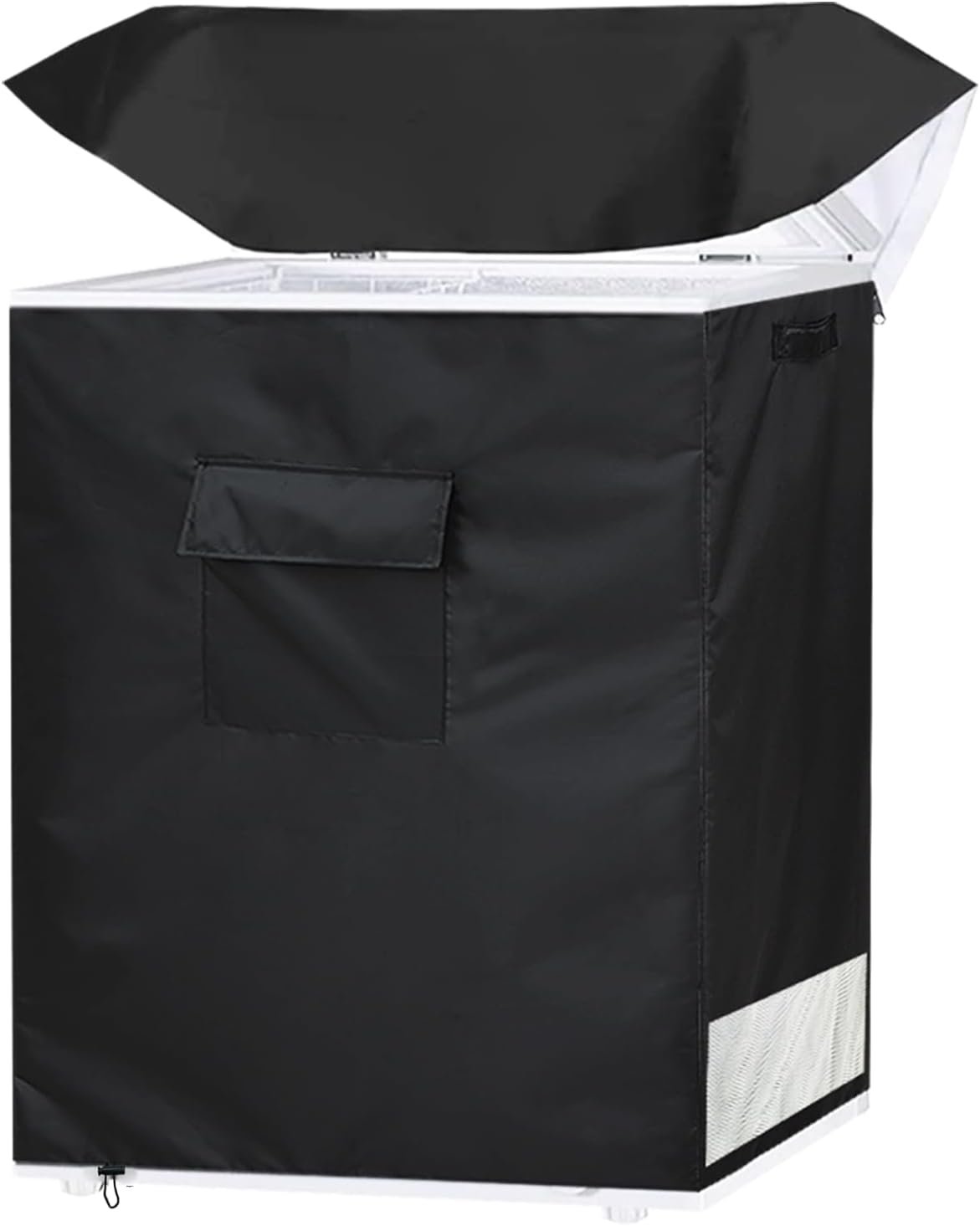 Chest Freezer Covers for Outside(32.5W×22.5D×33H)in,Compatible with midea 7.0 Cubic Feet Chest Freezer,Black Deep Freezer Covers Waterproof Top With Zipper to Open, Outdoor All-season Protection Chest Freezer Covers for Outside(32.5W×22.5D×33H)in,Compatible with midea 7.0 Cubic Feet Chest Freezer,Black Deep Freezer Covers Waterproof Top With Zipper to Open, Outdoor All-season Protection
