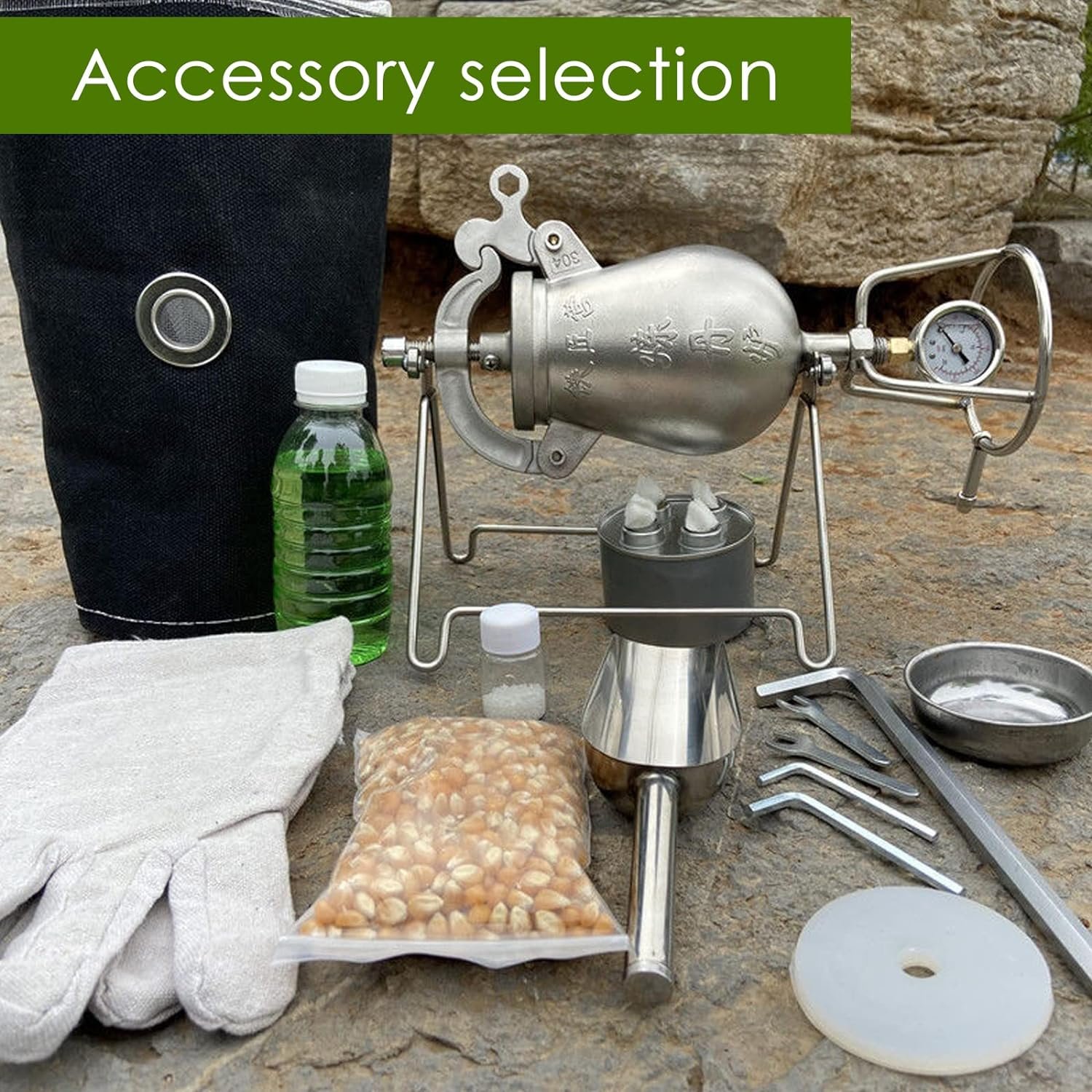 chinese-traditional-retro-popcorn-maker-decoration-mini-vintage-popcorn-machine720ml - Cooking Appliance World