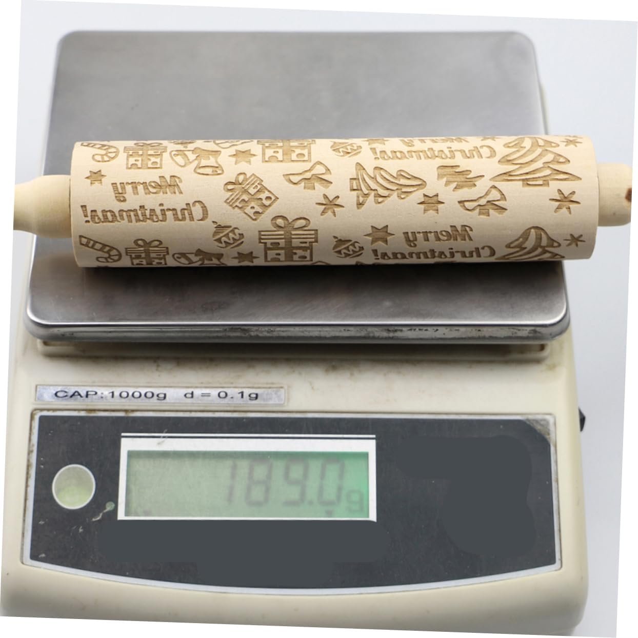 Christmas Rolling Pin Cooking Rolling Pin Home Baking Roller Professional Dough Roller Coconut Tools Wood Rolling Pins 3d Rolling Pin Rollers Kitchen Roller Bread Wooden Classic