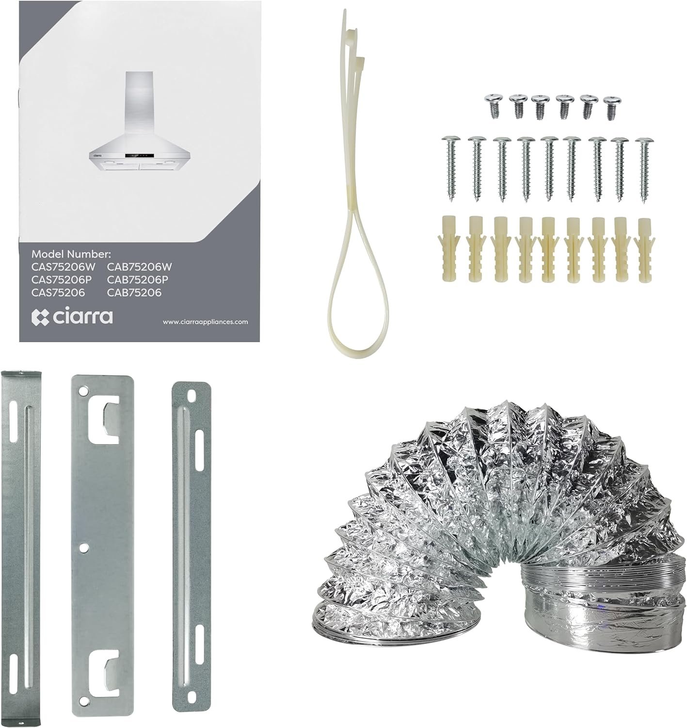 CIARRA Range Hood 30 inch Wall Mount 450 CFM Ductless Range Hood Vent for Kitchen Hood in Stainless Steel CAS75206P CIARRA Range Hood 30 inch Wall Mount 450 CFM Ductless Range Hood Vent for Kitchen Hood in Stainless Steel CAS75206P