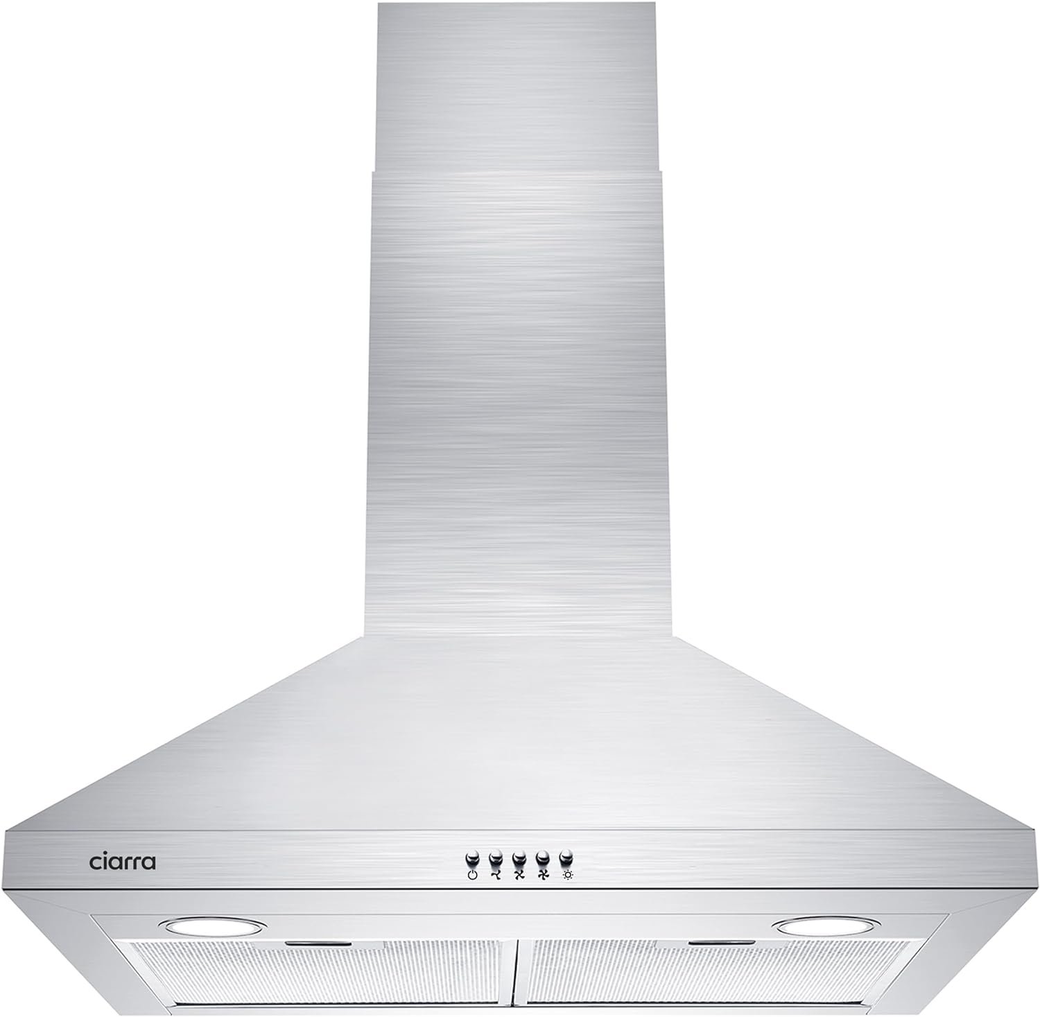 CIARRA Range Hood 30 inch Wall Mount 450 CFM Ductless Range Hood Vent for Kitchen Hood in Stainless Steel CAS75206P CIARRA Range Hood 30 inch Wall Mount 450 CFM Ductless Range Hood Vent for Kitchen Hood in Stainless Steel CAS75206P