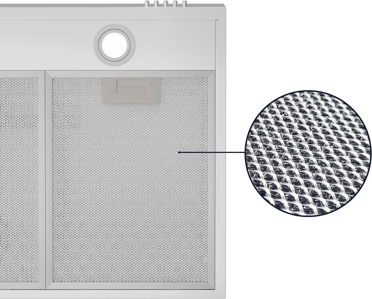 CIARRA Under Cabinet Range Hood 30 inch Ductless Convertible Duct, Stove Vent Hood for Kitchen with 3-Speed Exhaust Fan in Stainless Steel