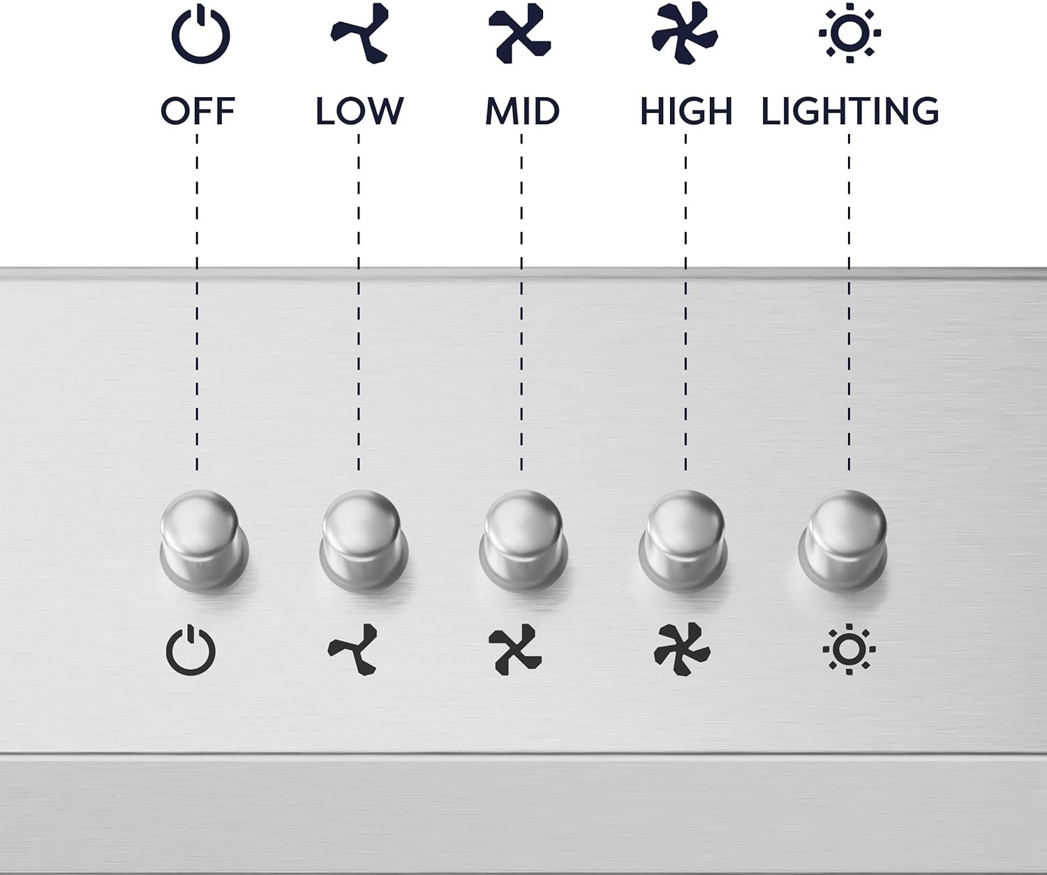 CIARRA Under Cabinet Range Hood 30 inch Ductless Convertible Duct, Stove Vent Hood for Kitchen with 3-Speed Exhaust Fan in Stainless Steel