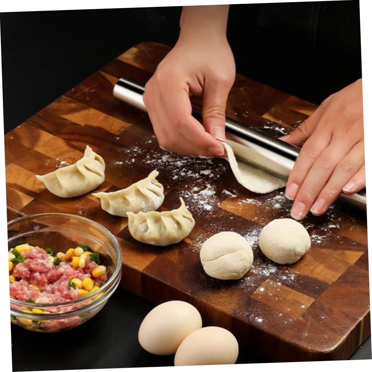 Ciieeo 1pc Crushable Ice Rolling Pin Meat Mallet Tool French Roller Kitchen Dough Roller Clay Tools for Kid Tools Roller Stick Mojito Muddler Non Kids One Body Crushed Ice Stainless Steel