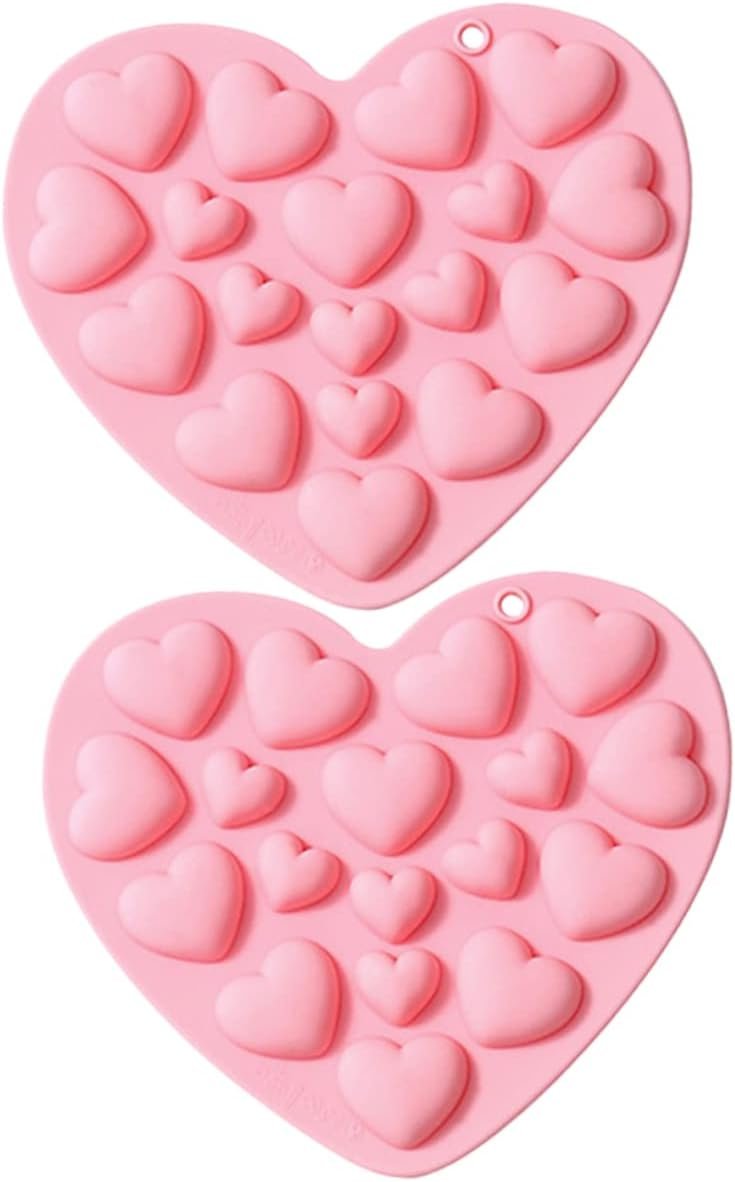 Ciieeo 2pcs Mold Ice Cube Candy Chocolate Candy Ornaments Cookie Decorating Baking Accessories Non- Stick Baking Tool Christmas Decor Heart Decor Manual Fondant Cake Food Grade Silicone Ciieeo 2pcs Mold Ice Cube Candy Chocolate Candy Ornaments Cookie Decorating Baking Accessories Non- Stick Baking Tool Christmas Decor Heart Decor Manual Fondant Cake Food Grade Silicone