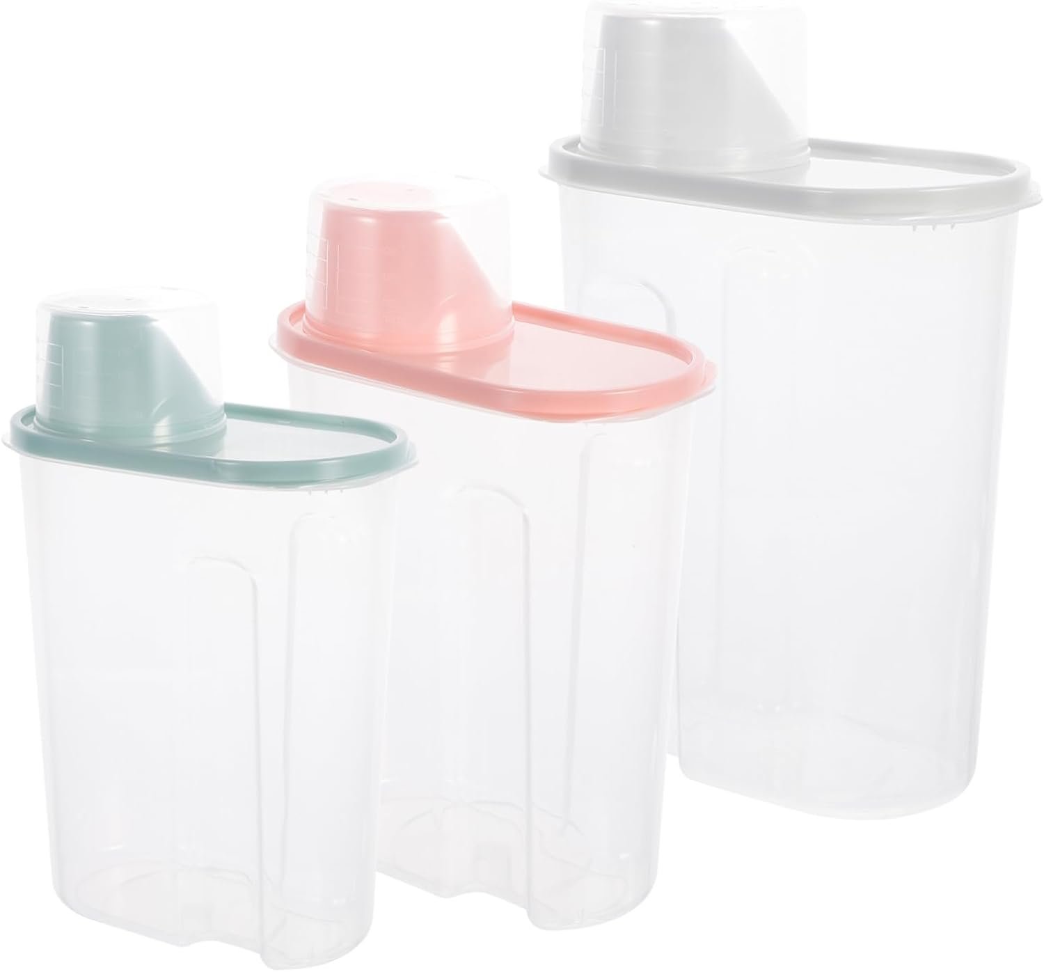 Ciieeo 3pcs Boxes Grain Irrigation Grain Storage Container Dry Food Rice Container Food Containers with Lids Cereal Storage Bins Rice Storage Container Cereal Container Pp Can Cereals