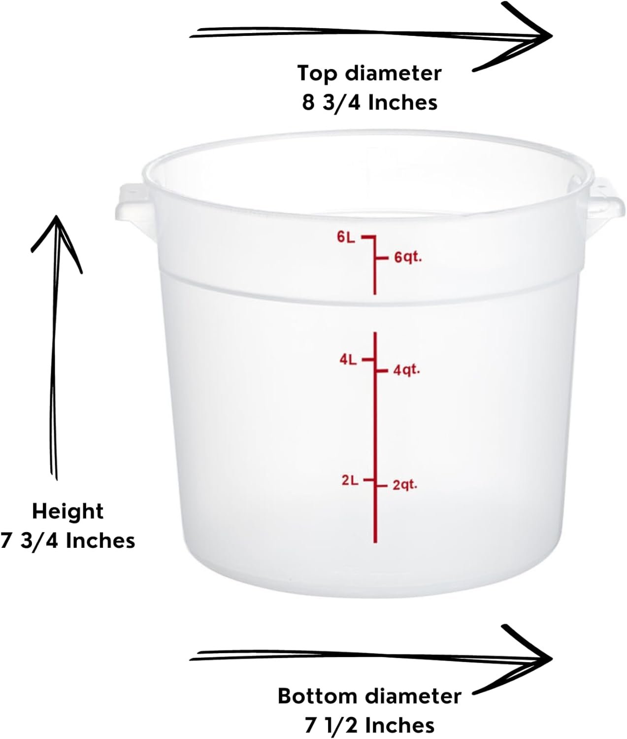 COMBO PACK Square Sous Vide Containers With Lids - 4 Quart Restaurant Supplies Food Containers - 4 Containers and 4 Lids COMBO PACK Square Sous Vide Containers With Lids - 4 Quart Restaurant Supplies Food Containers - 4 Containers and 4 Lids