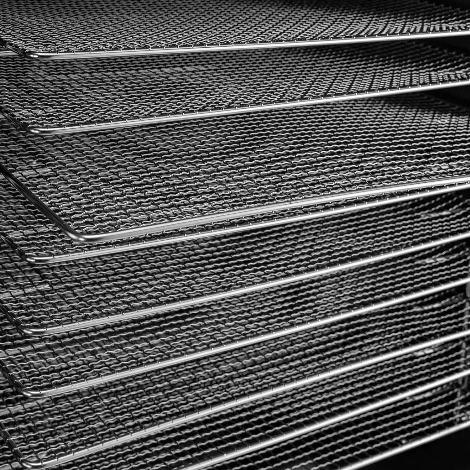 Commercial Food Dehydrator 12-Tray Fruit and Meat Dehydrator Stainless Steel Beef Jerky Dryer, 800W Food Dried Fruit Machine Temperature and Time Adjustable, Electric Dehydrator for Fruit and Veggies Commercial Food Dehydrator 12-Tray Fruit and Meat Dehydrator Stainless Steel Beef Jerky Dryer, 800W Food Dried Fruit Machine Temperature and Time Adjustable, Electric Dehydrator for Fruit and Veggies