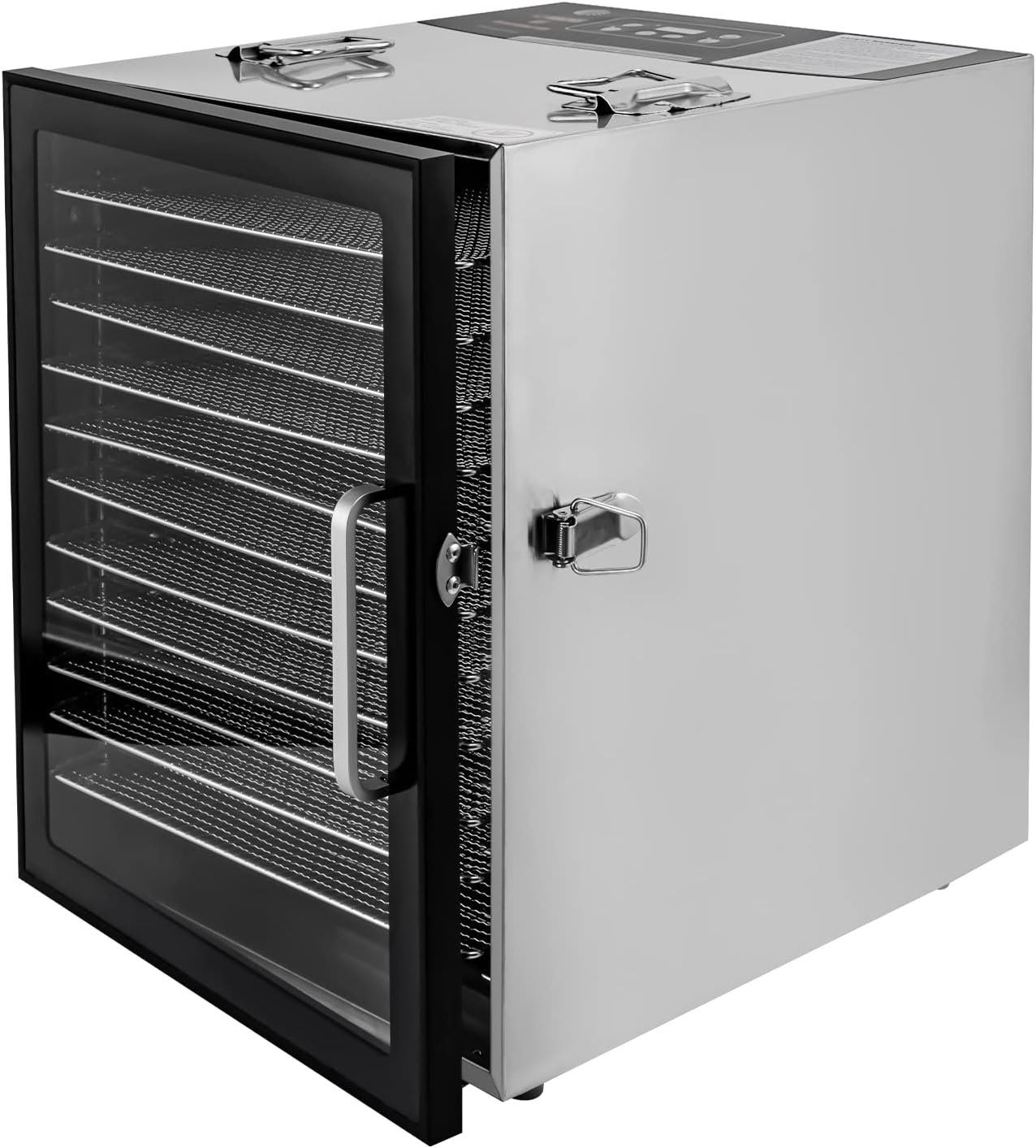 Commercial Food Dehydrator 12-Tray Fruit and Meat Dehydrator Stainless Steel Beef Jerky Dryer, 800W Food Dried Fruit Machine Temperature and Time Adjustable, Electric Dehydrator for Fruit and Veggies Commercial Food Dehydrator 12-Tray Fruit and Meat Dehydrator Stainless Steel Beef Jerky Dryer, 800W Food Dried Fruit Machine Temperature and Time Adjustable, Electric Dehydrator for Fruit and Veggies