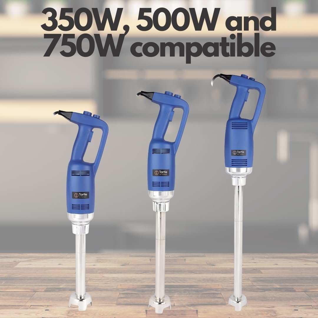 Commercial Immersion Blender 500W Heavy Duty, Stainless Steel, Variable Speed, 16 inch Shaft Commercial Immersion Blender 500W Heavy Duty, Stainless Steel, Variable Speed, 16 inch Shaft