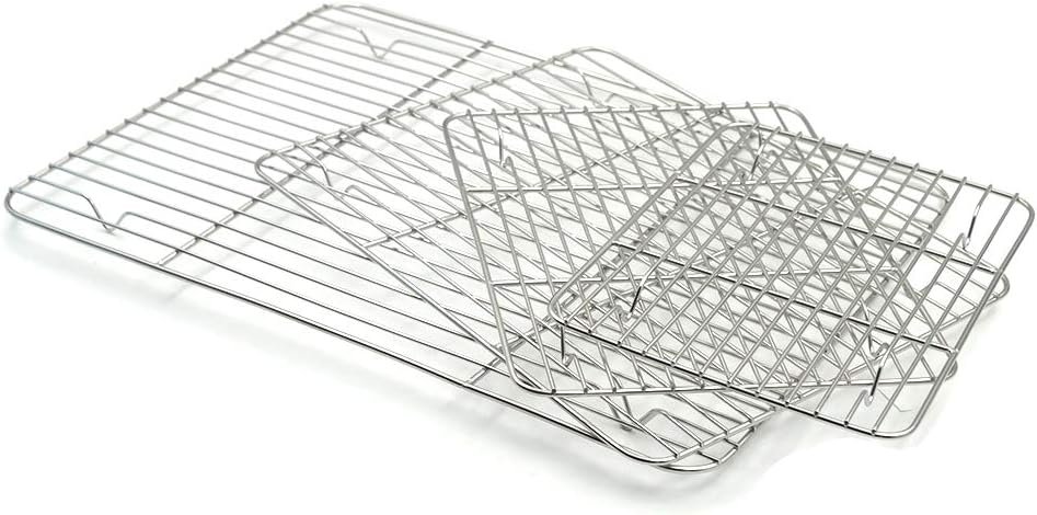 Cooling Rack 2 Pack - 8.5 x 6.5, Stainless Steel Baking Racks for Cooking Baking Roasting Grilling
