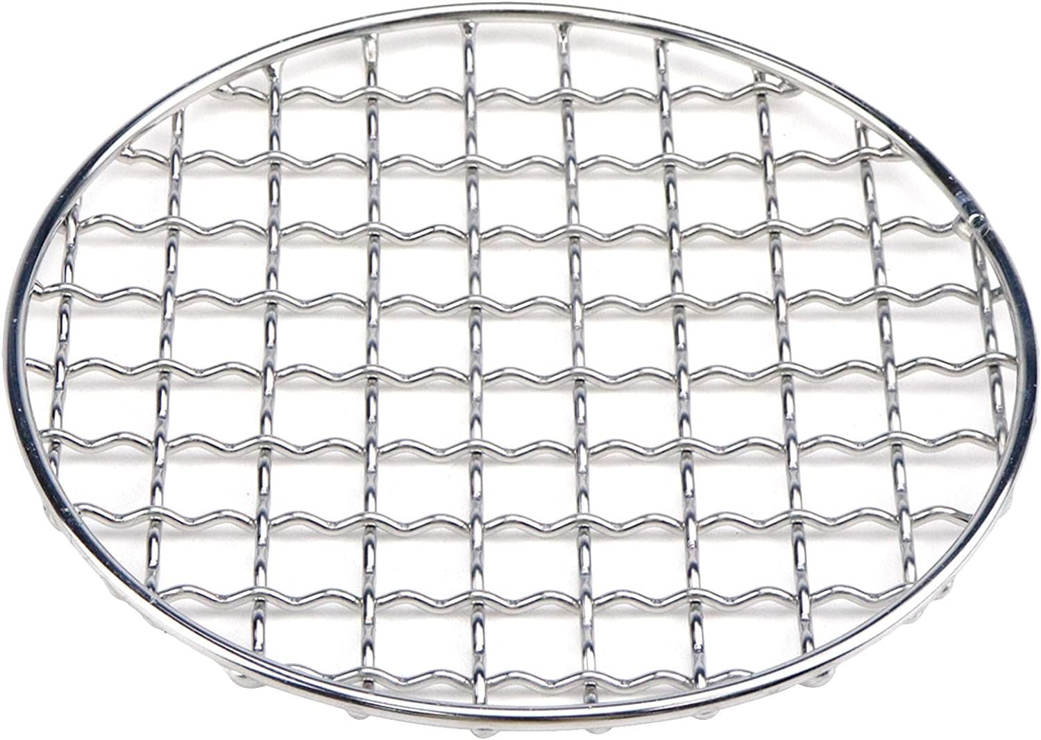 Cooling Rack Stainless Steel Metal Wire Rack Barbecue Carbon Baking Net Grill Round Cooling Rack 130mm/5.12in