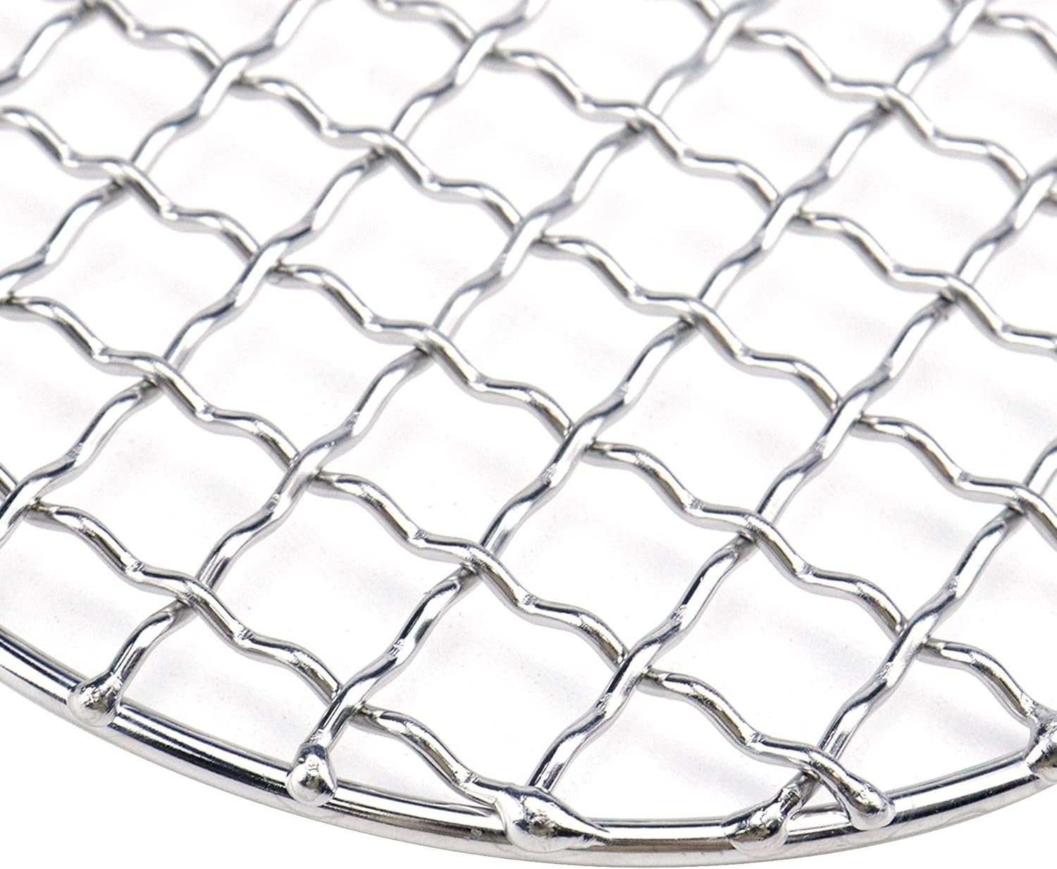 Cooling Rack Stainless Steel Metal Wire Rack Barbecue Carbon Baking Net Grill Round Cooling Rack 130mm/5.12in