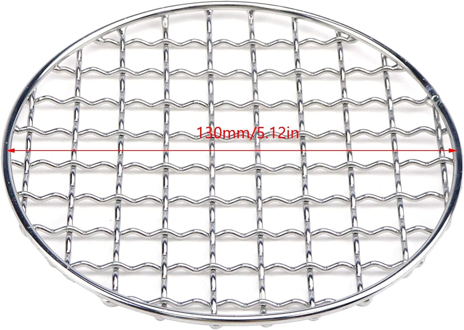 Cooling Rack Stainless Steel Metal Wire Rack Barbecue Carbon Baking Net Grill Round Cooling Rack 130mm/5.12in