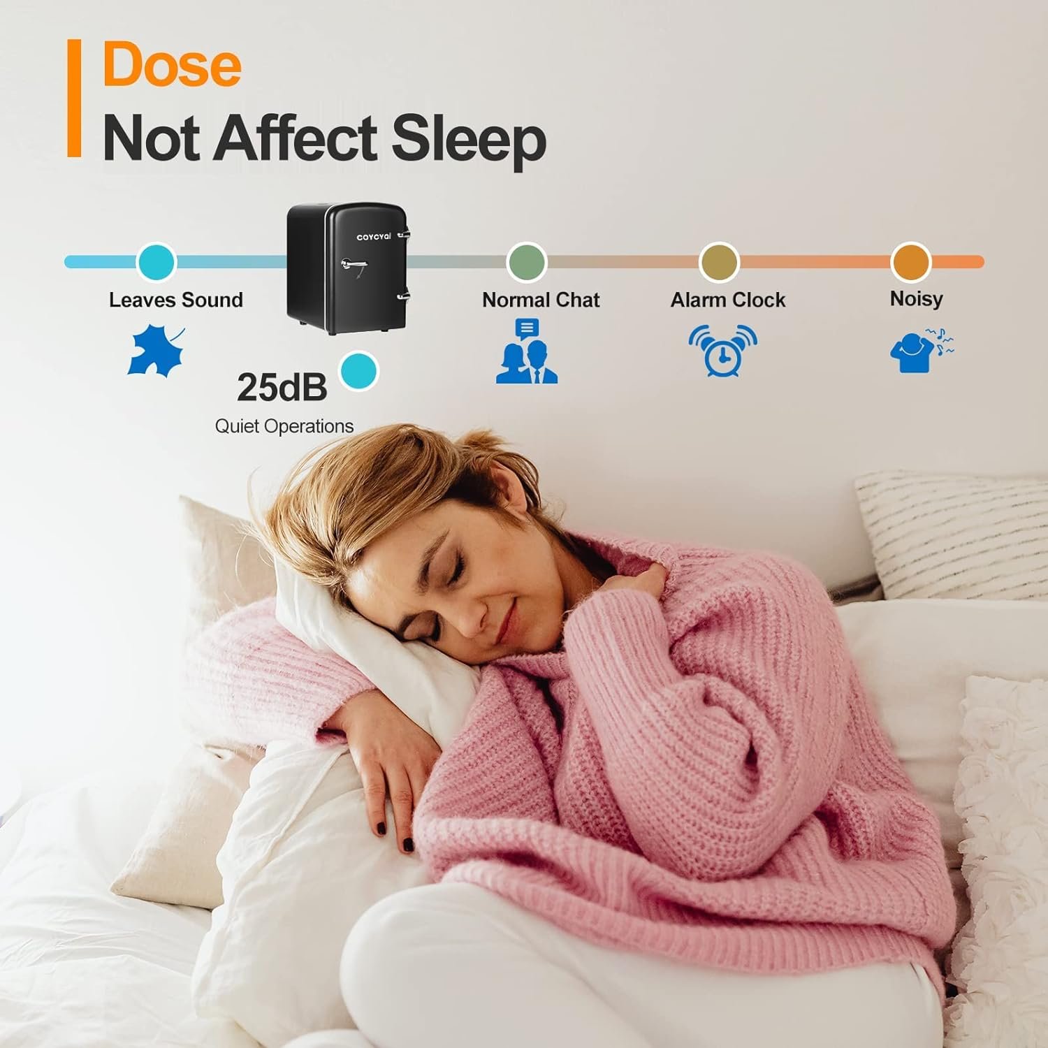 COYCYQI Mini Fridge for Skincare, 4L/6 Can Small Personal Beauty Cooler and Warmer, Portable USB Refrigerator for Bedroom, Makeup, Beverage, Home, Ravel (Black)