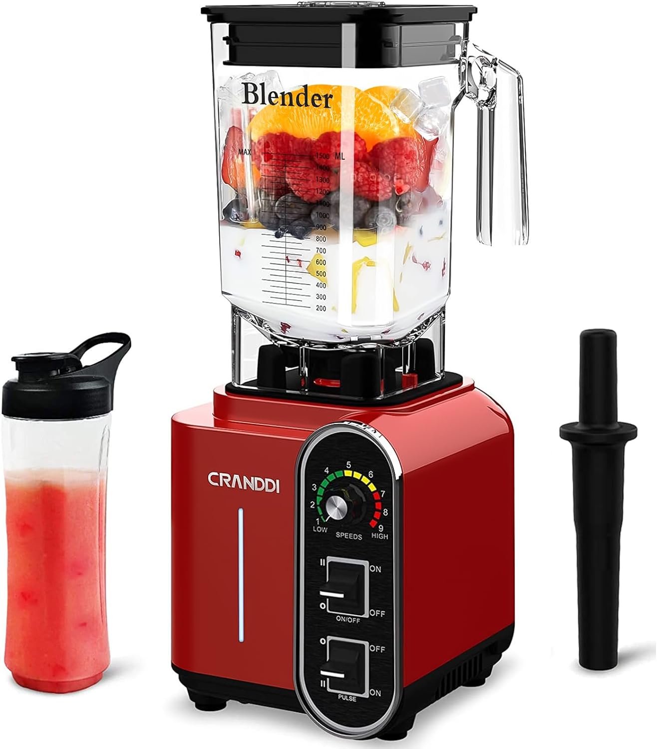 CRANDDI Smoothie Blender K98C Red Review post thumbnail image