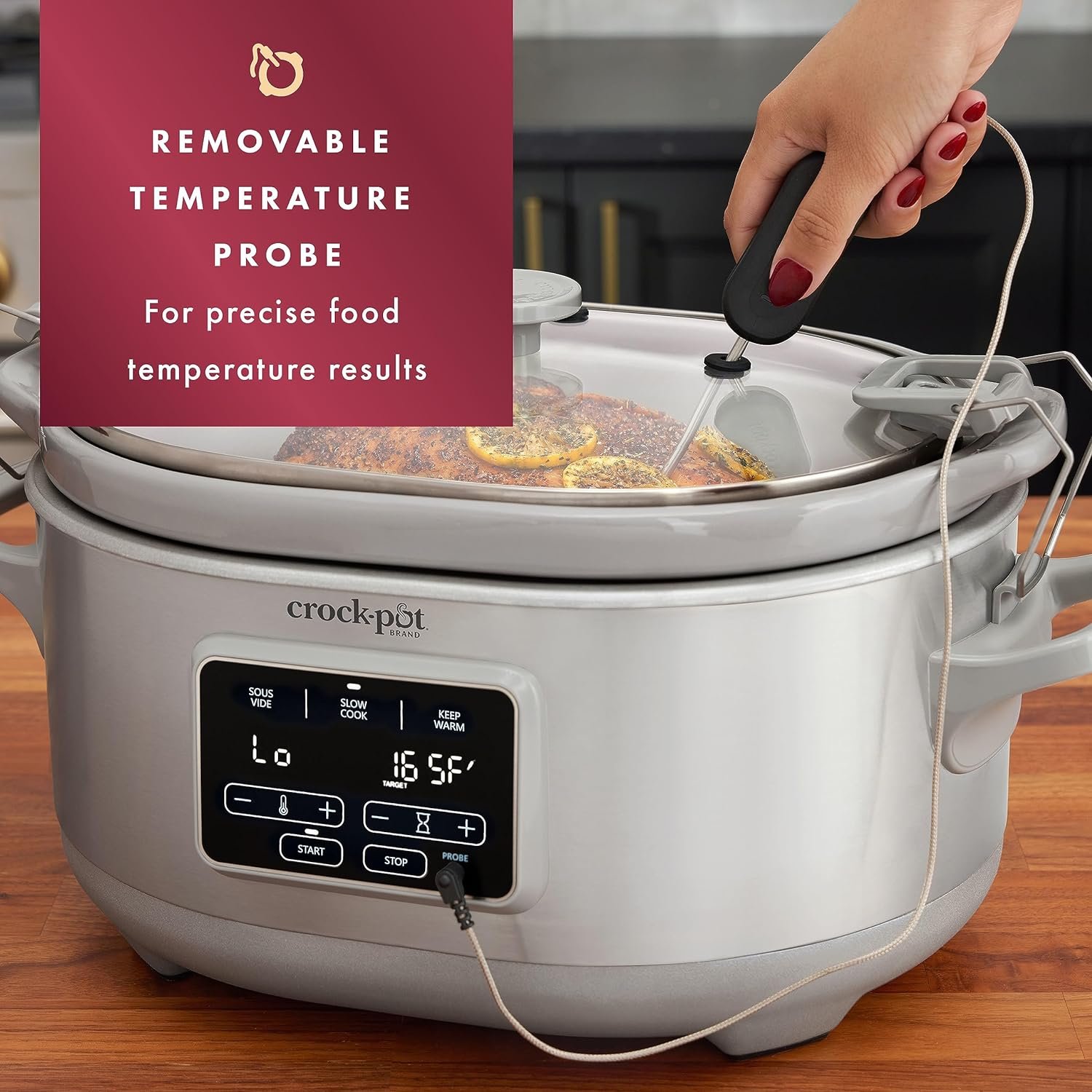 Crock-Pot 7-Quart Cook Carry™ Slow Cooker with Sous Vide,Programmable, Stainless Steel Crock-Pot 7-Quart Cook Carry™ Slow Cooker with Sous Vide,Programmable, Stainless Steel