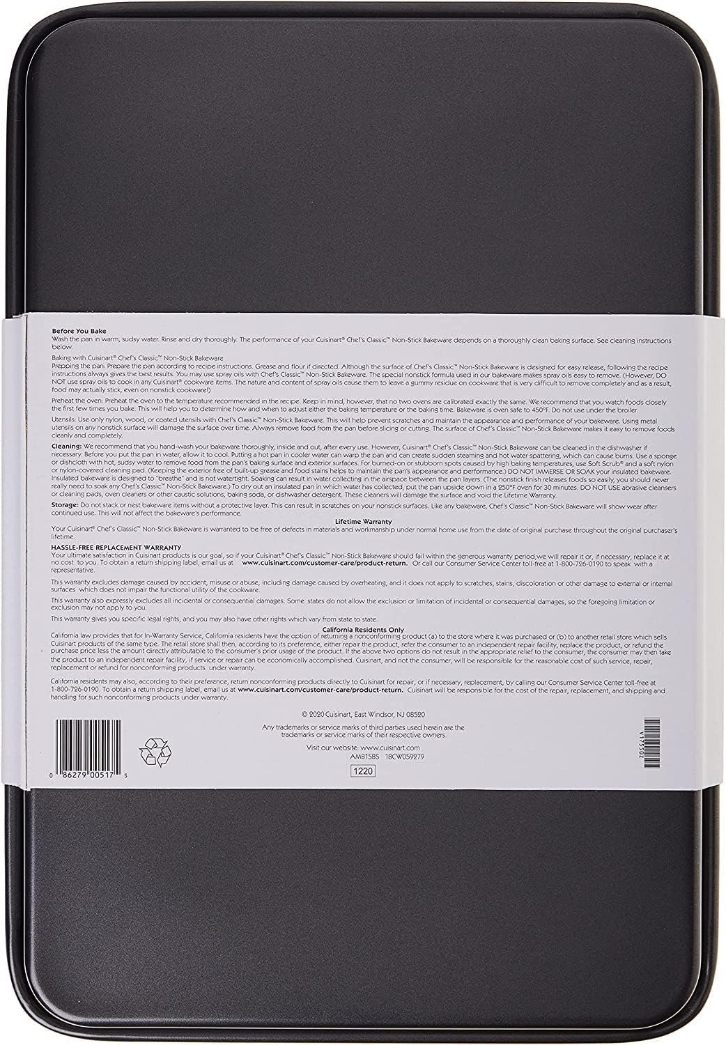 Cuisinart AMB-15BS 15-Inch Chefs Classic Nonstick Bakeware Baking Sheet, Silver Cuisinart AMB-15BS 15-Inch Chefs Classic Nonstick Bakeware Baking Sheet, Silver